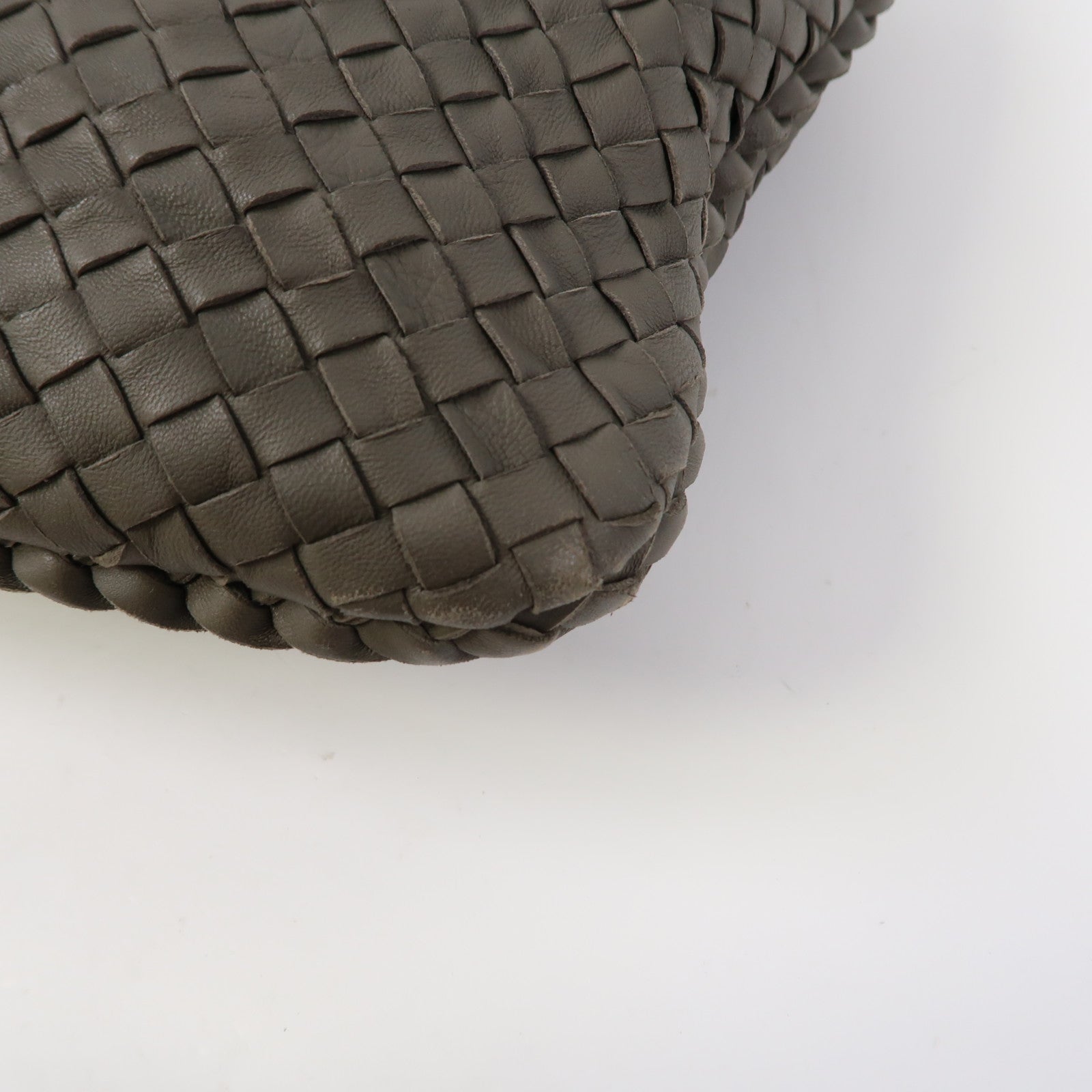 BOTTEGA VENETA 織紋牛皮皮革Shoulder Bag肩背袋綠色