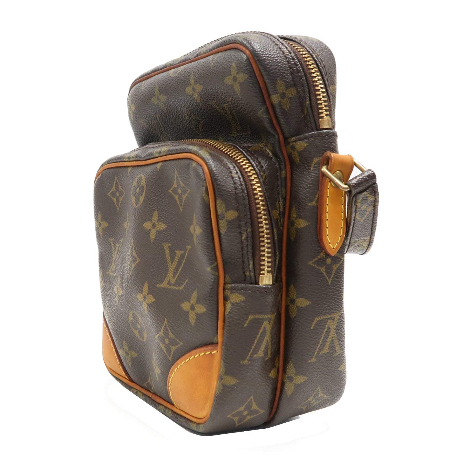 LOUIS VUITTON Monogram Amazon金扣肩背袋啡色