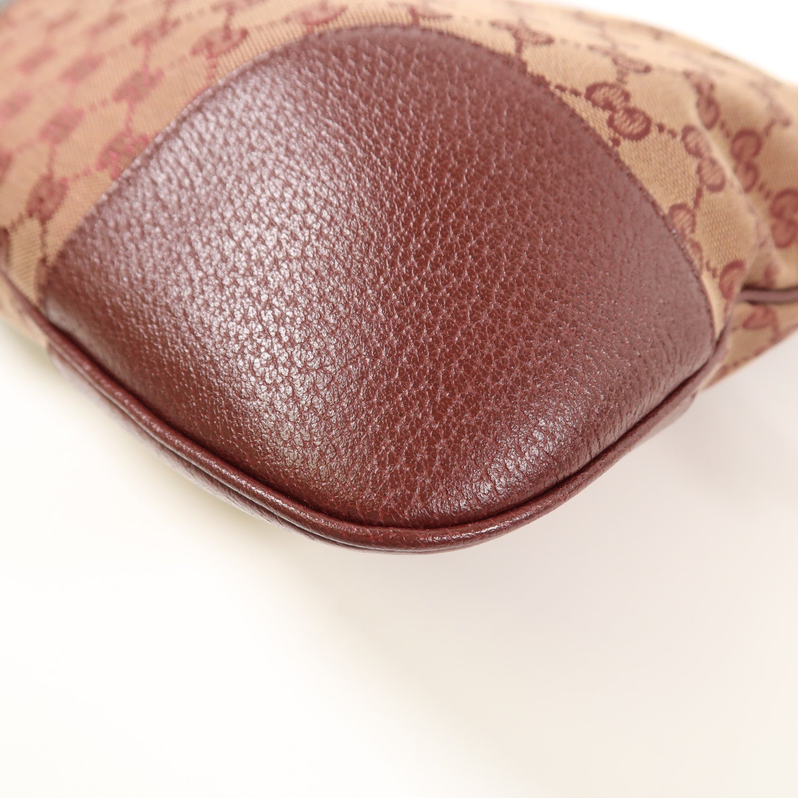 GUCCI 帆布Horsebit 1955金扣肩背袋