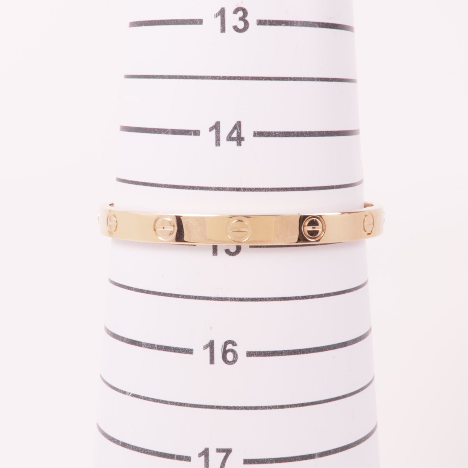 CARTIER 18K玫瑰金Love Bangle MM手鐲Cartier#16