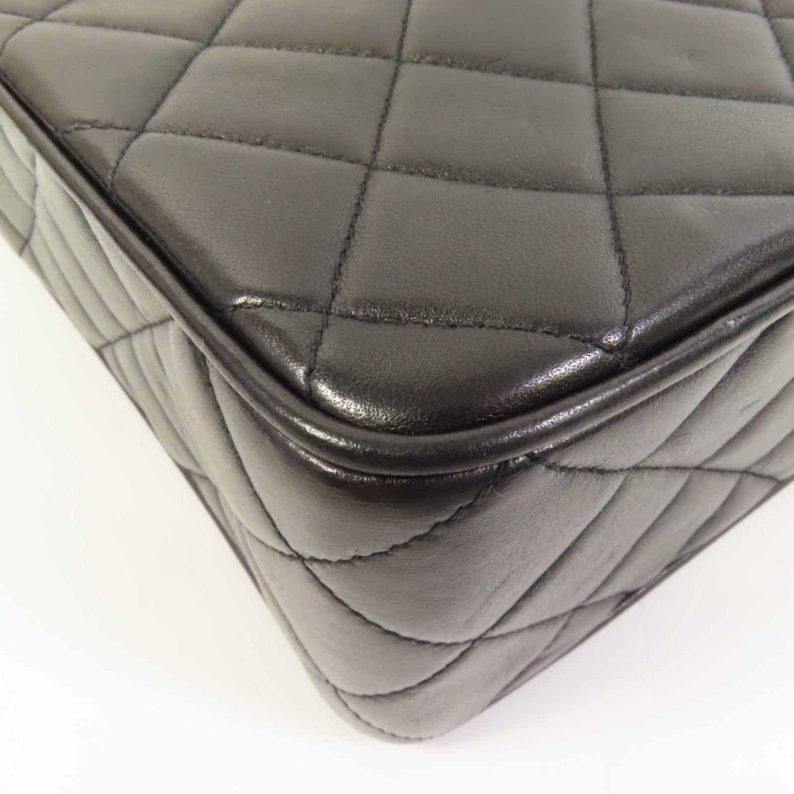 CHANEL 羊皮皮革Vintage Chain Shoulder Bag金扣鏈帶肩背袋