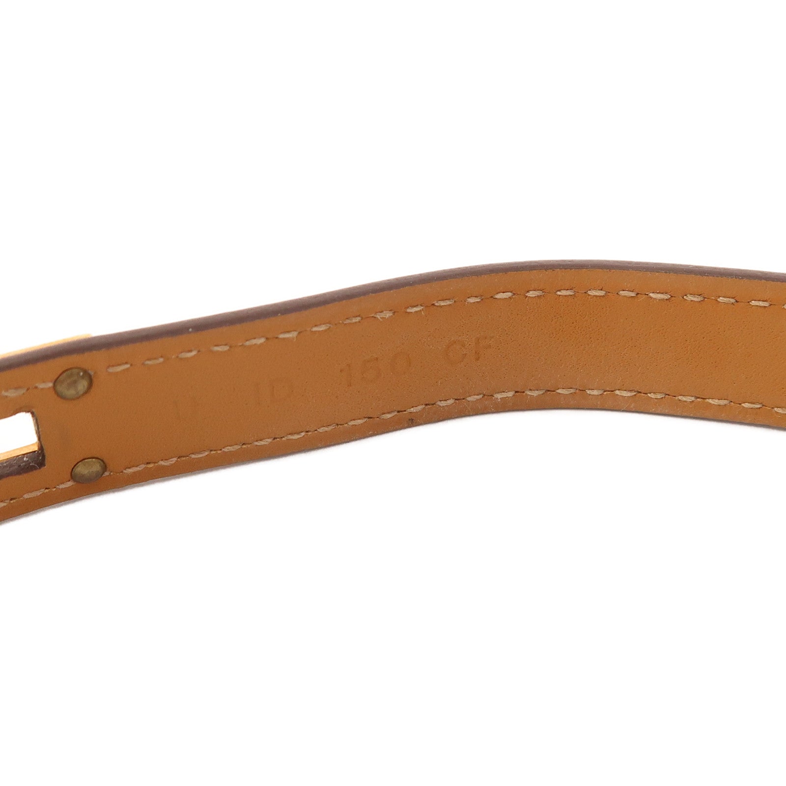 HERMES Epsom皮革Kelly Double Tour T1手鐲Nata