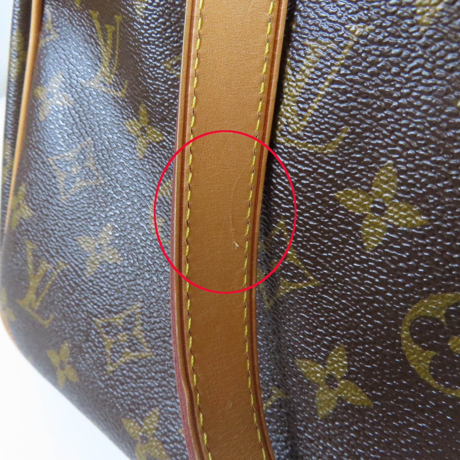 LOUIS VUITTON Monogram Batignolles金扣肩背袋啡色