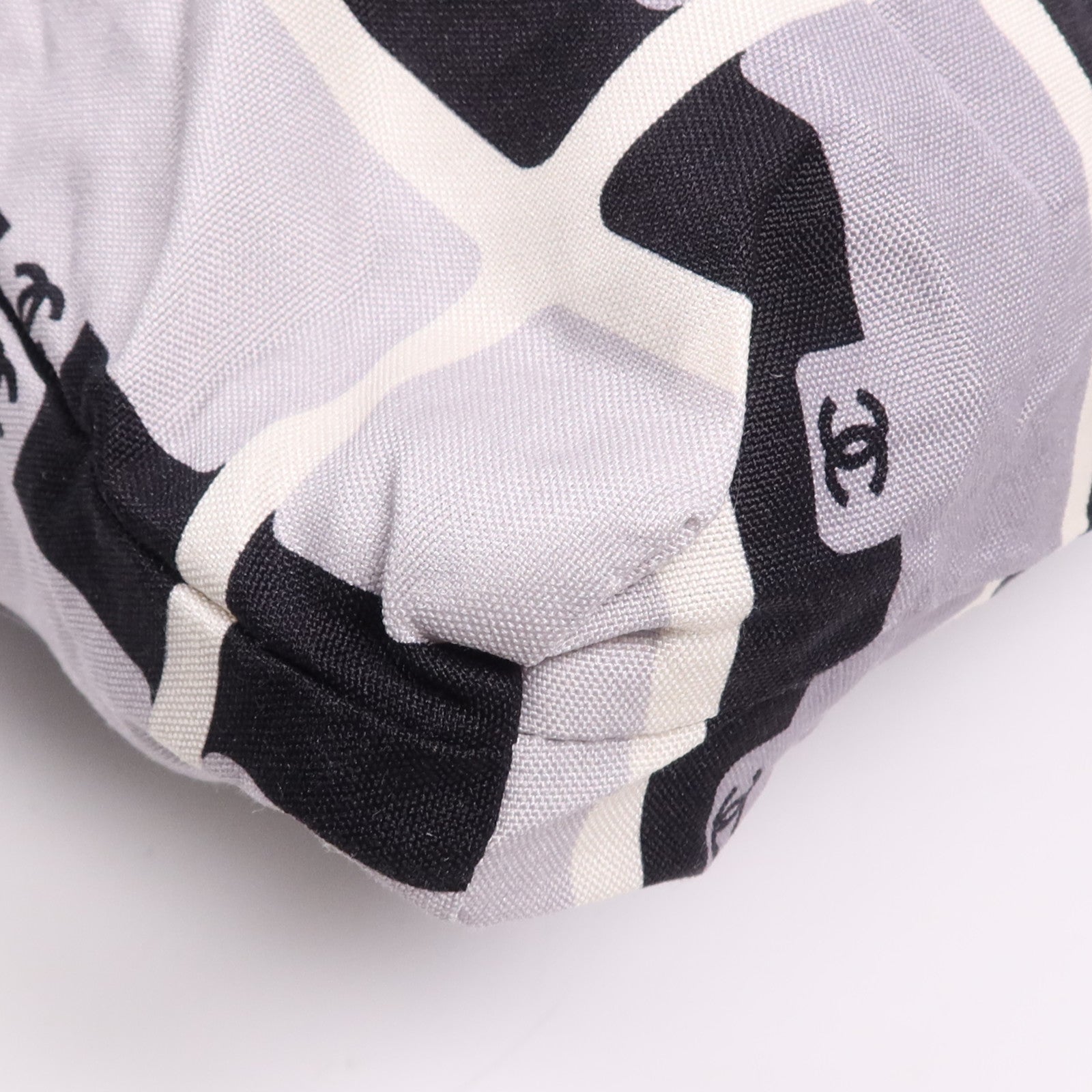 CHANEL 帆布Tote Bag銀扣手挽袋