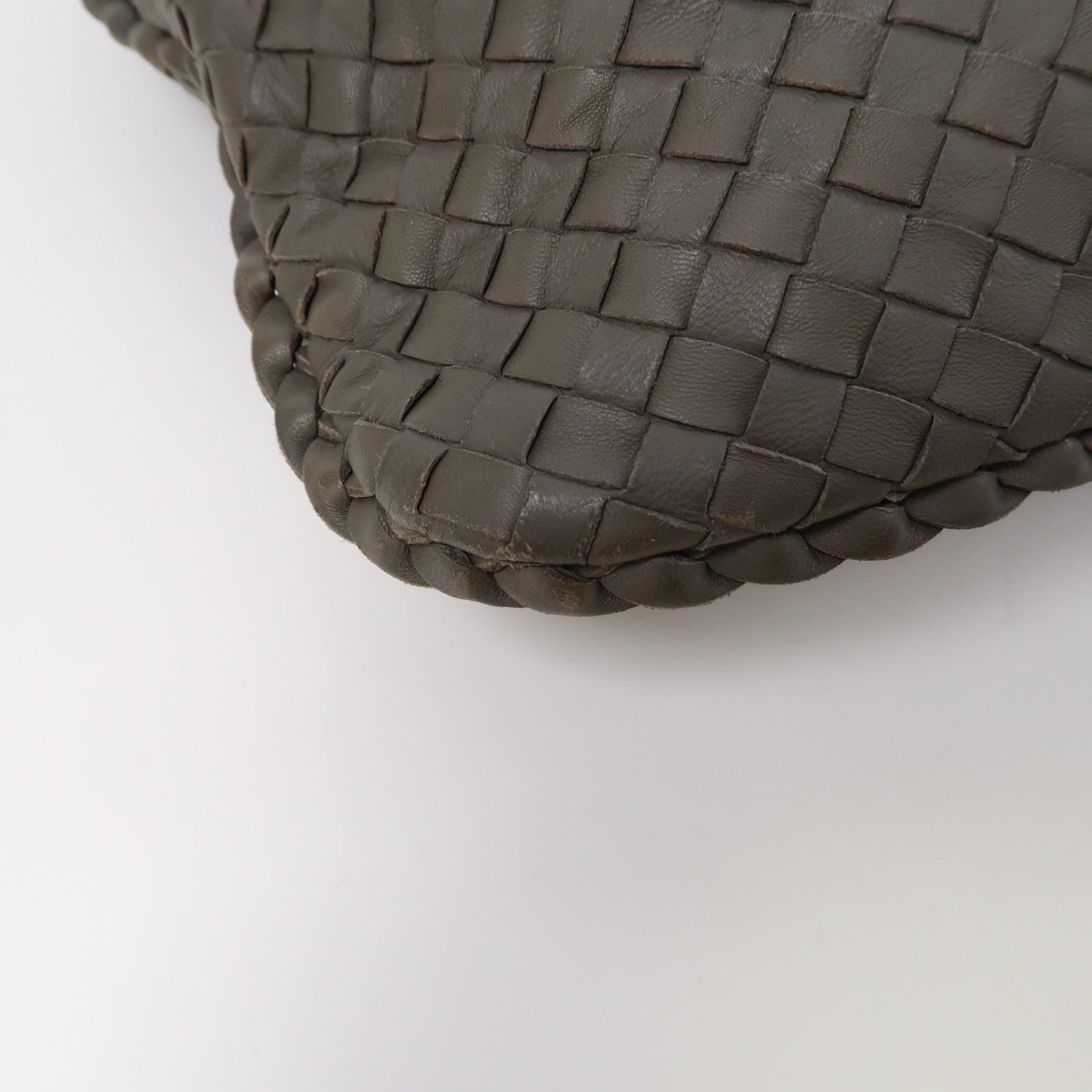 BOTTEGA VENETA 織紋牛皮皮革Shoulder Bag肩背袋綠色