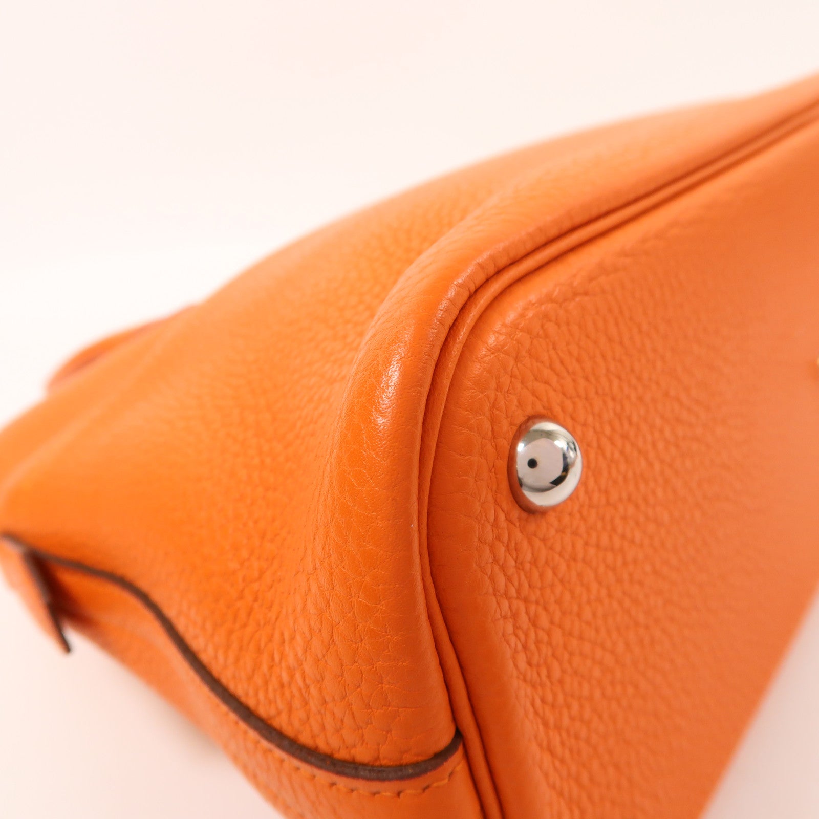 HERMES Clemence皮革Bolide 31銀扣手挽肩背兩用袋