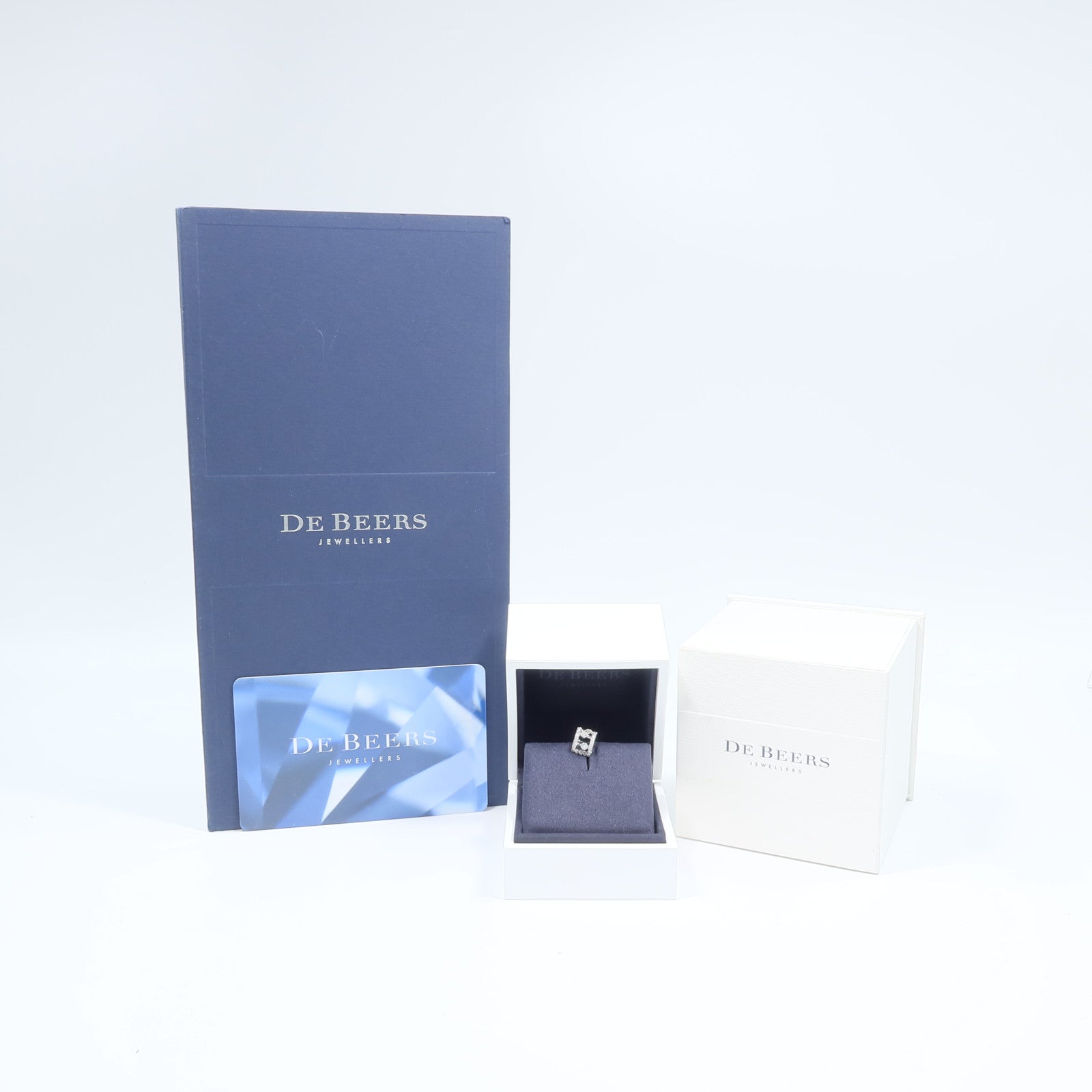 JEWELRY 18K白金De Beers鑽石耳環