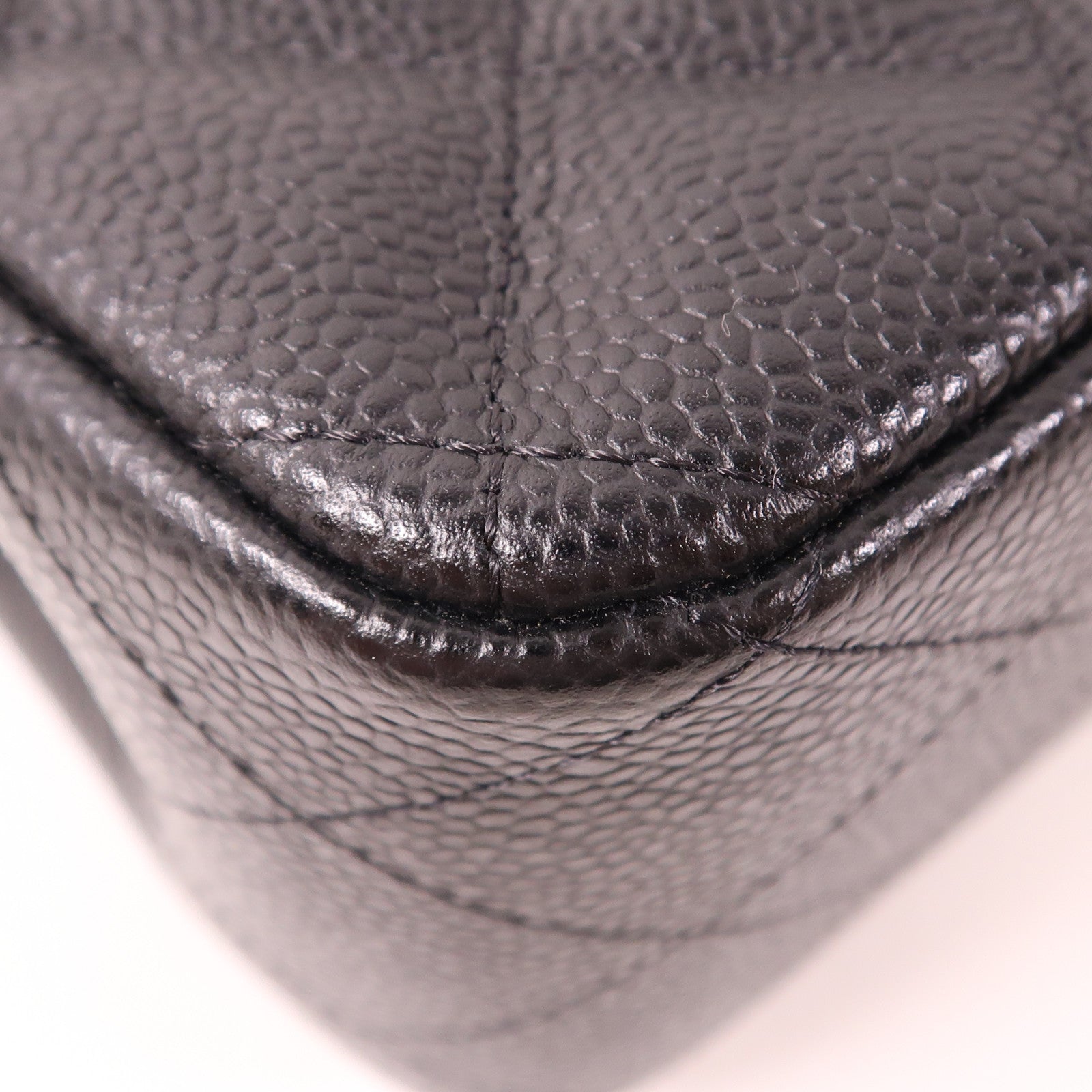 CHANEL 牛皮皮革Large Classic金扣鏈帶肩背袋