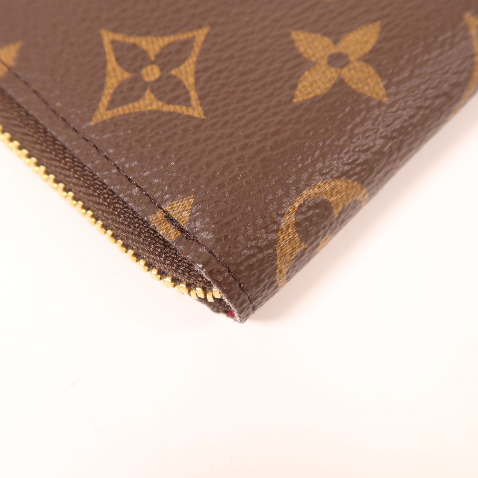LOUIS VUITTON Monogram Clemence Wallet金扣長錢包棕色