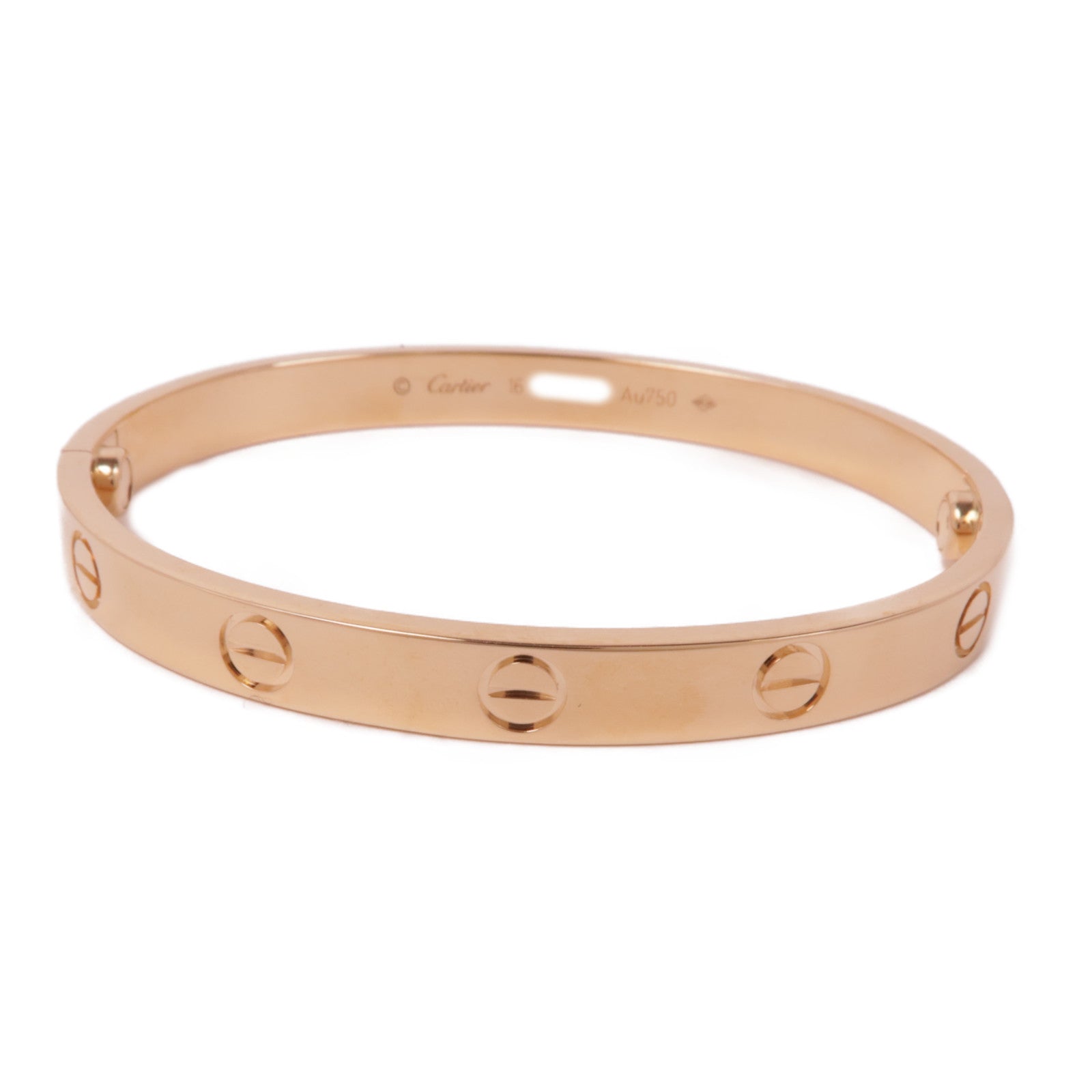 CARTIER 18K玫瑰金Love Bangle MM手鐲Cartier#16