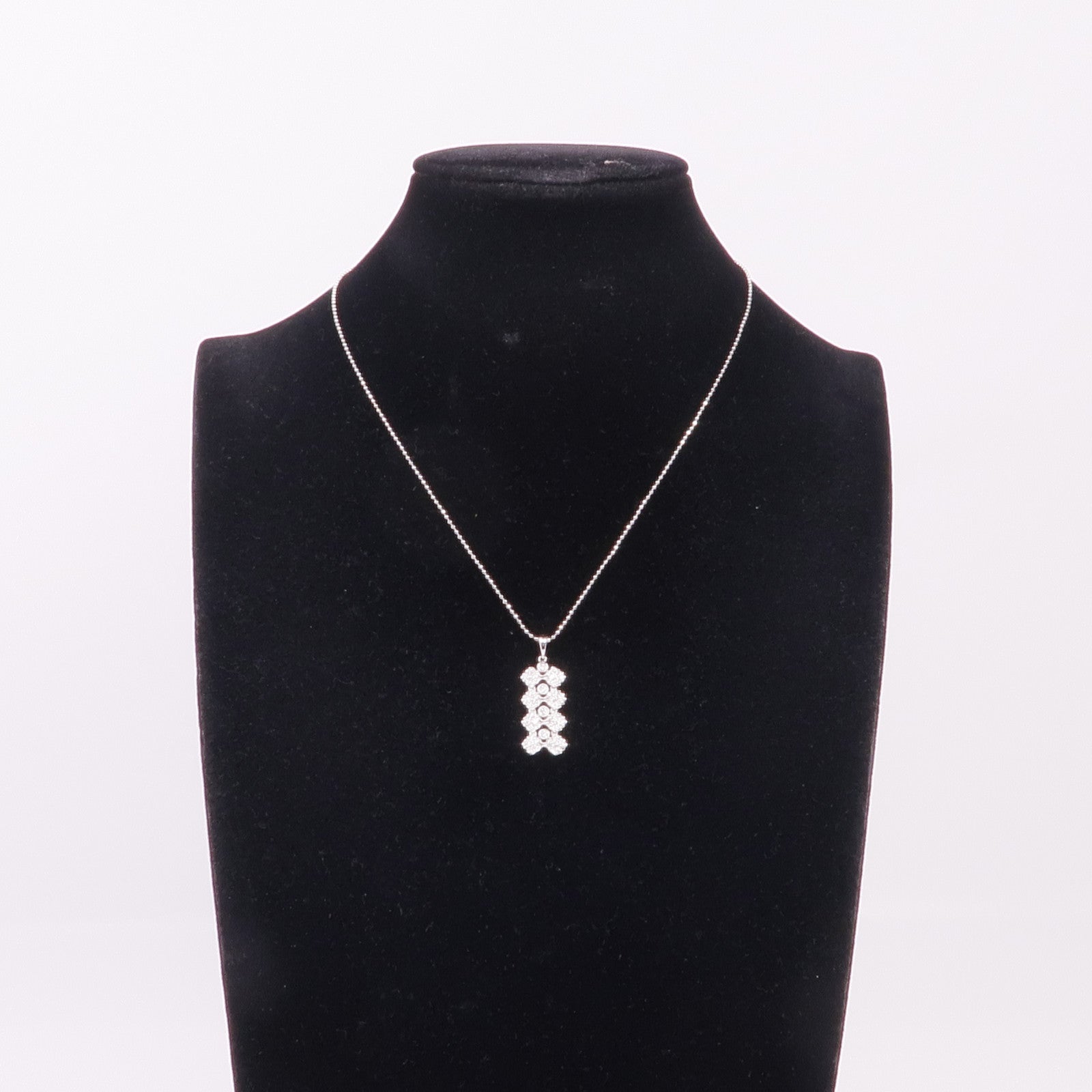 JEWELRY 【激減優惠】18K白金/925純銀Diamond Necklace鑽石項鍊
