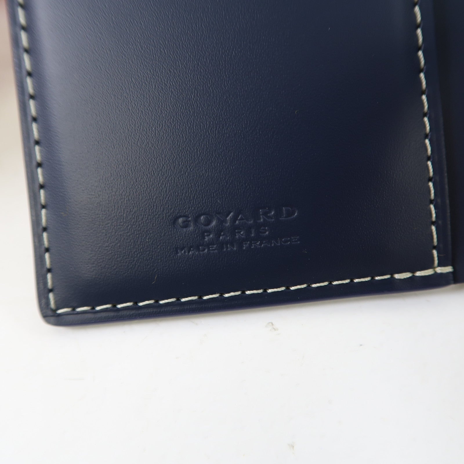 GOYARD 塗層帆布ST Pierre卡片套藍色