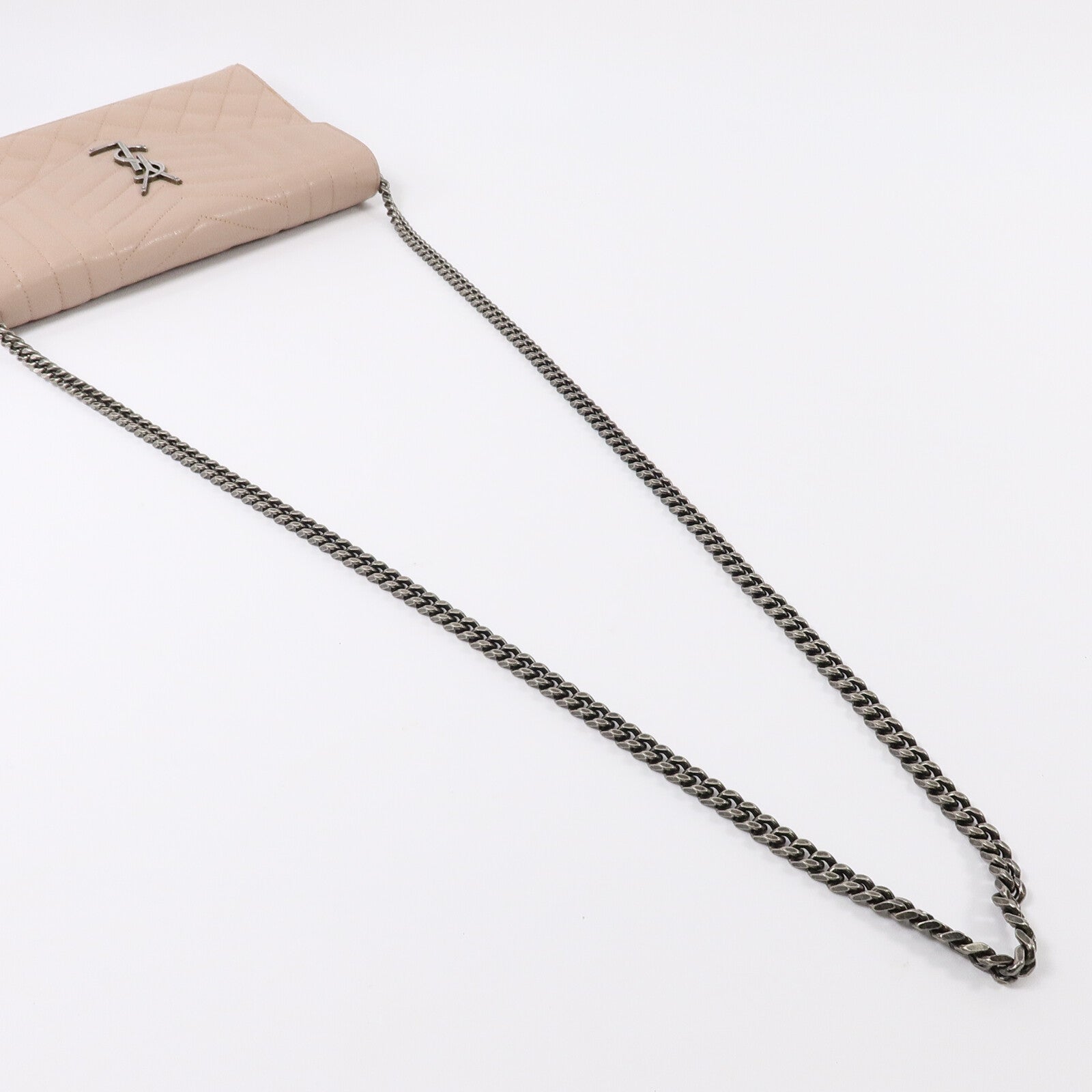 SAINT LAURENT 牛皮皮革Envelope WOC鏈帶肩背袋