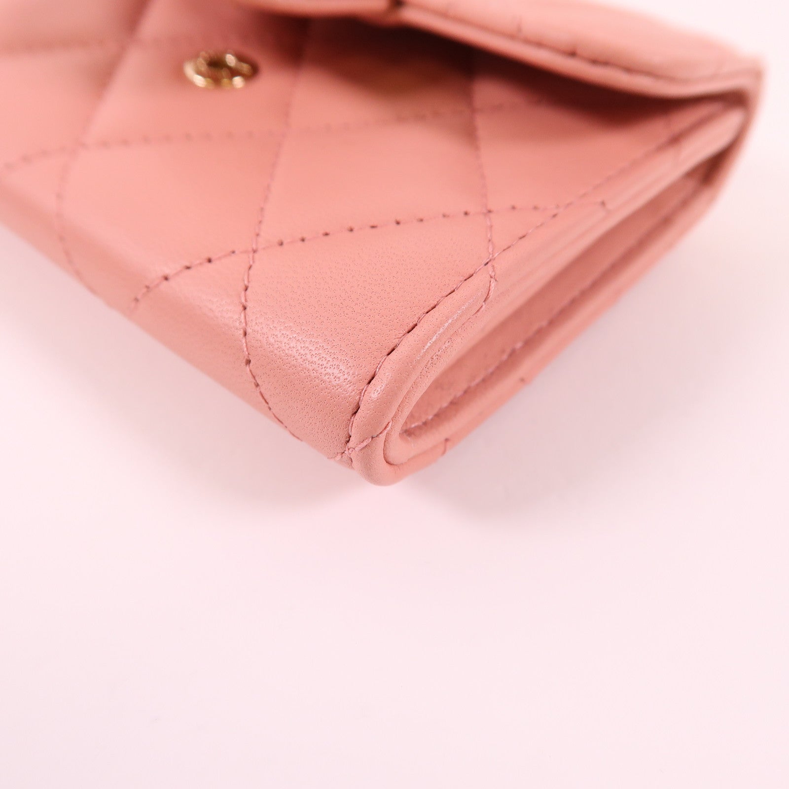 CHANEL 羊皮皮革Card Case金扣卡片套