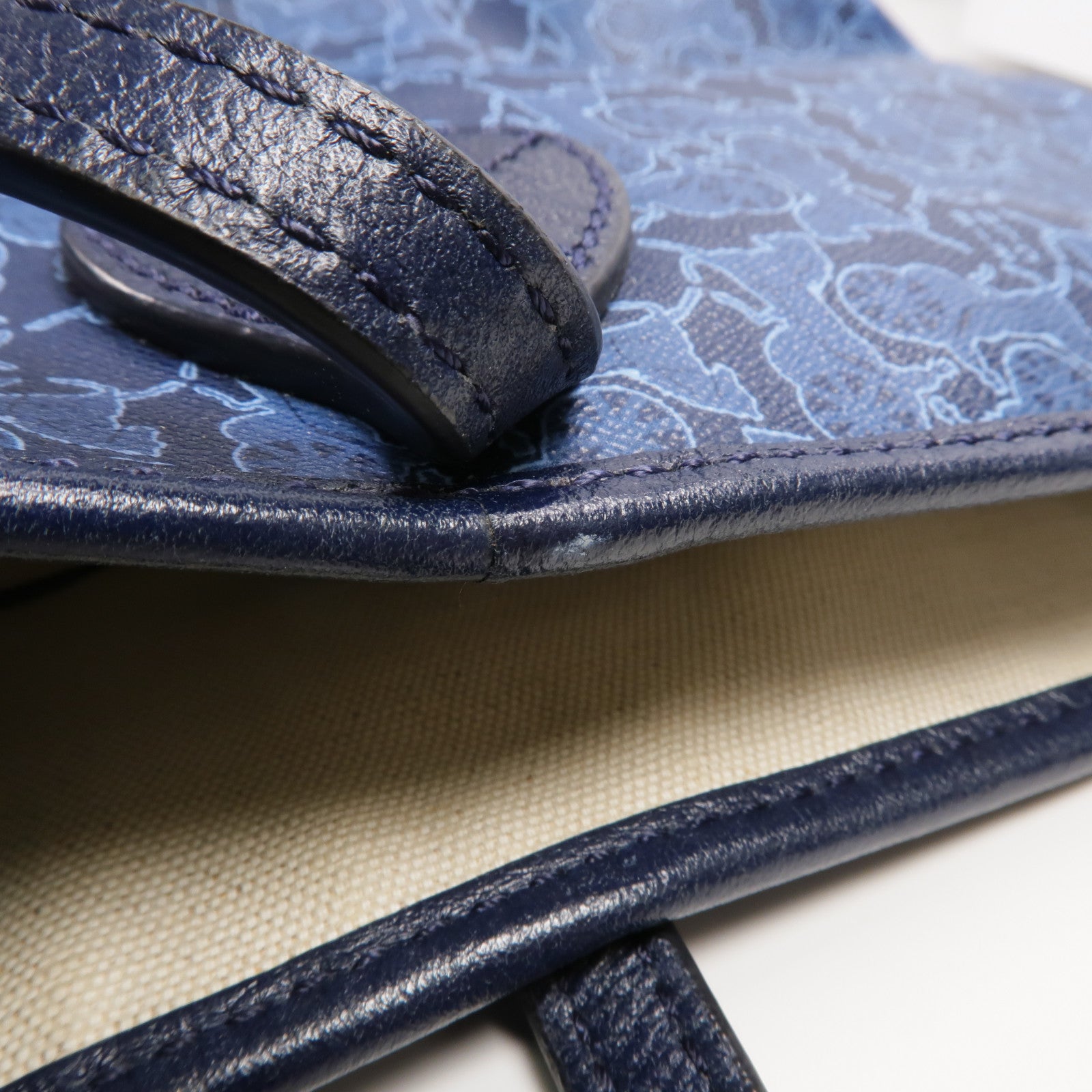 CELINE 塗層帆布Tote Bag銀扣手挽袋
