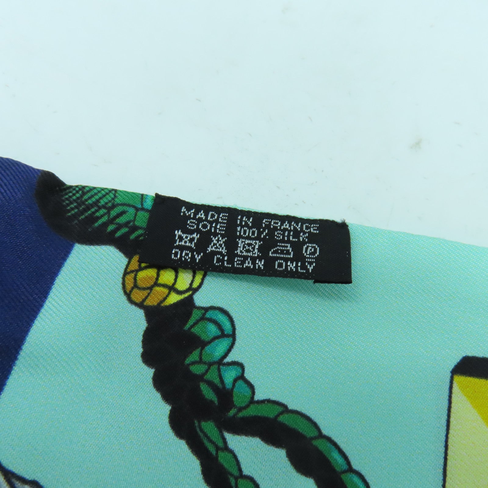 HERMES 【激減優惠】絲質Maxi Twilly絲巾藍色/綠色/黃色