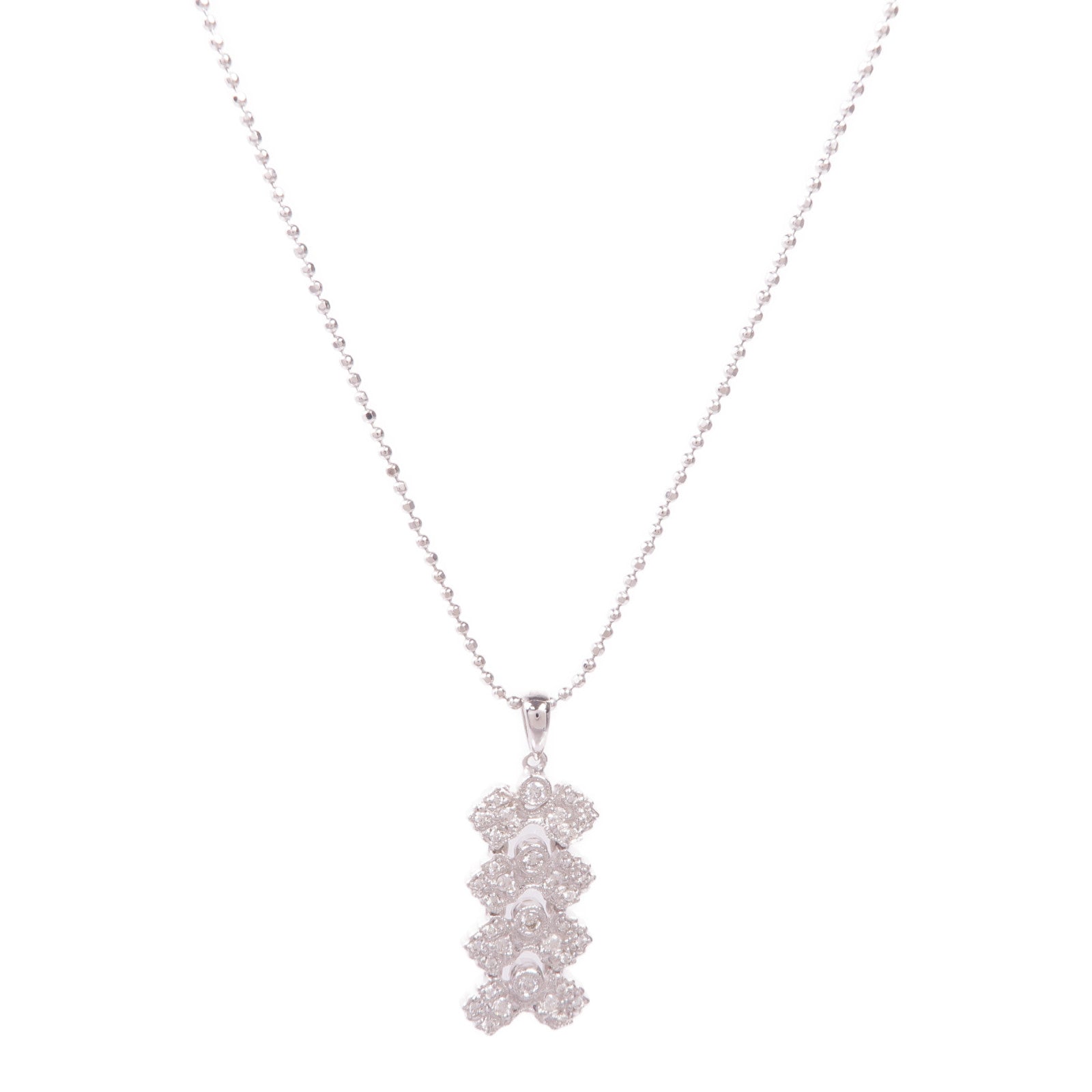 JEWELRY 【激減優惠】18K白金/925純銀Diamond Necklace鑽石項鍊