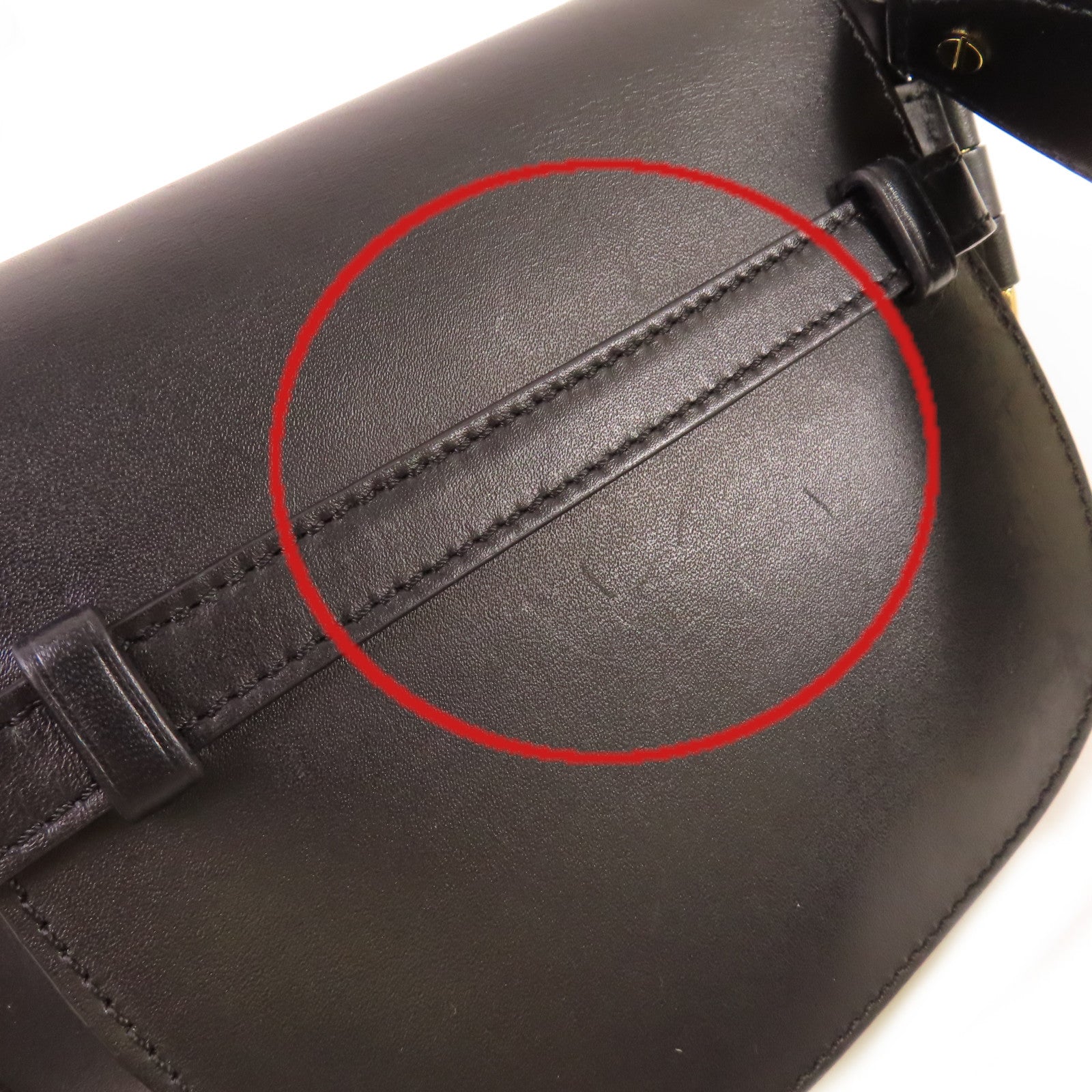 LOEWE 【激減優惠】牛皮皮革Mini Gate Shoulder Bag銀扣肩背袋黑色
