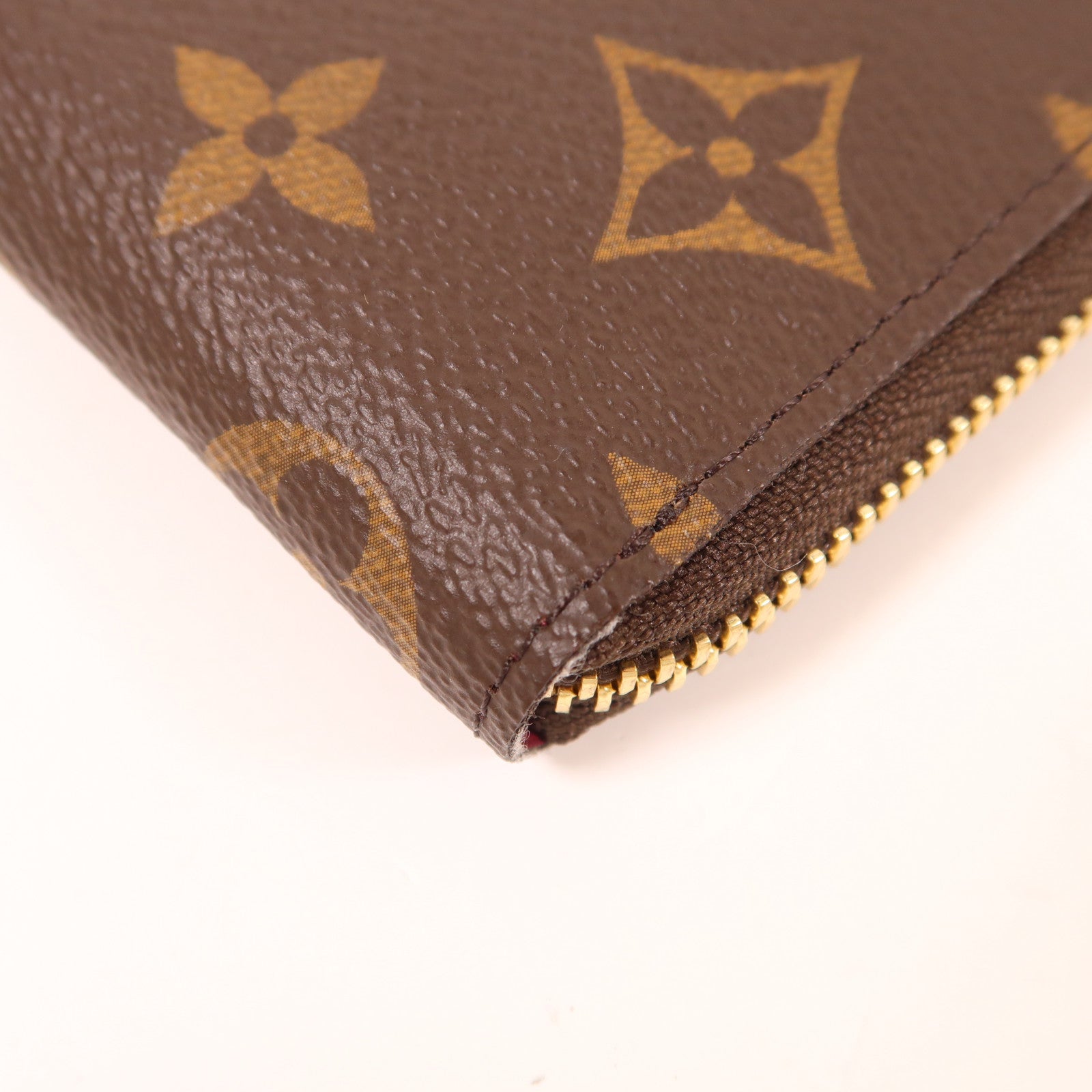 LOUIS VUITTON Monogram Clemence Wallet金扣長錢包棕色