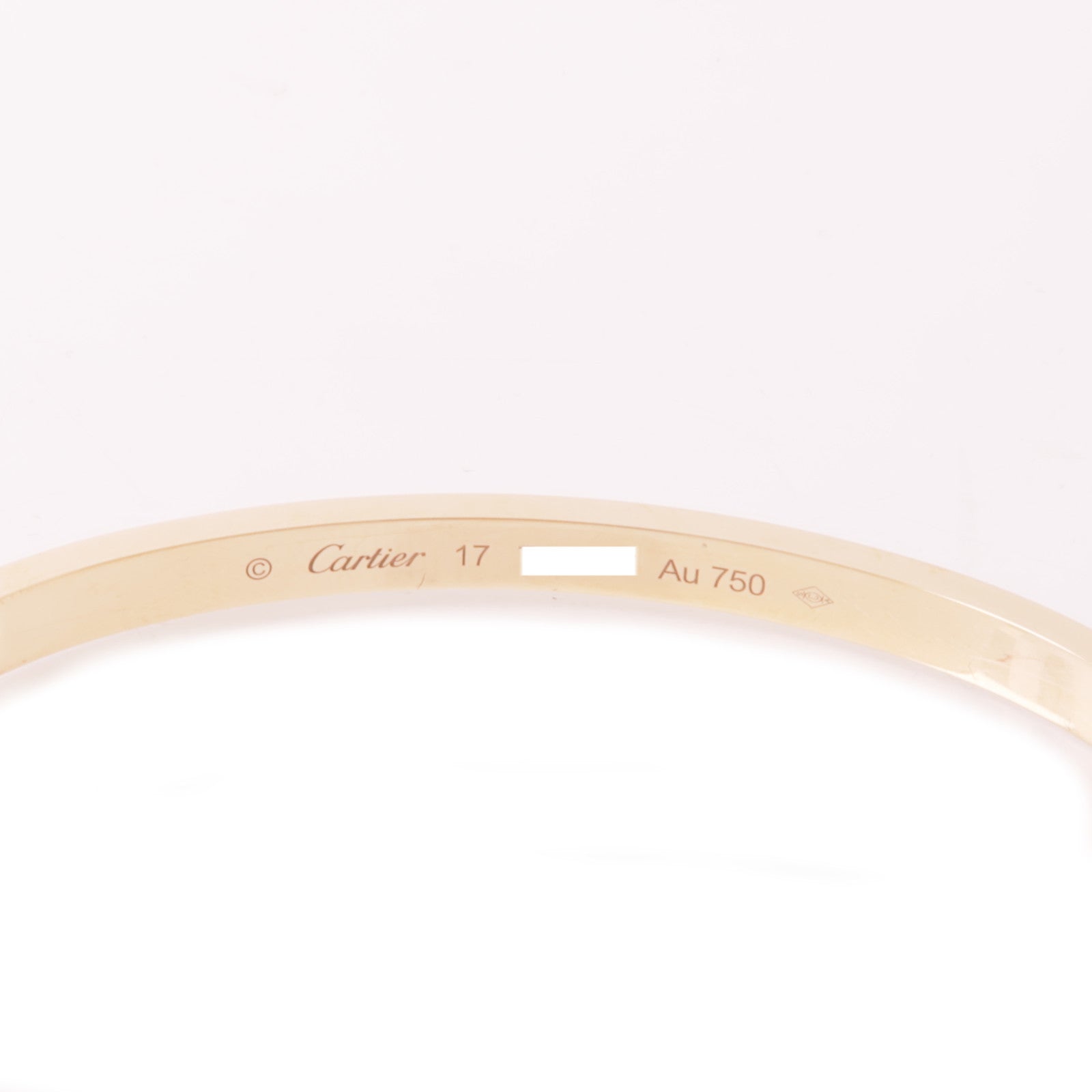 CARTIER 18K玫瑰金Love Bracelet Small Model 10 Diamonds鑽石手鐲Cartier#17