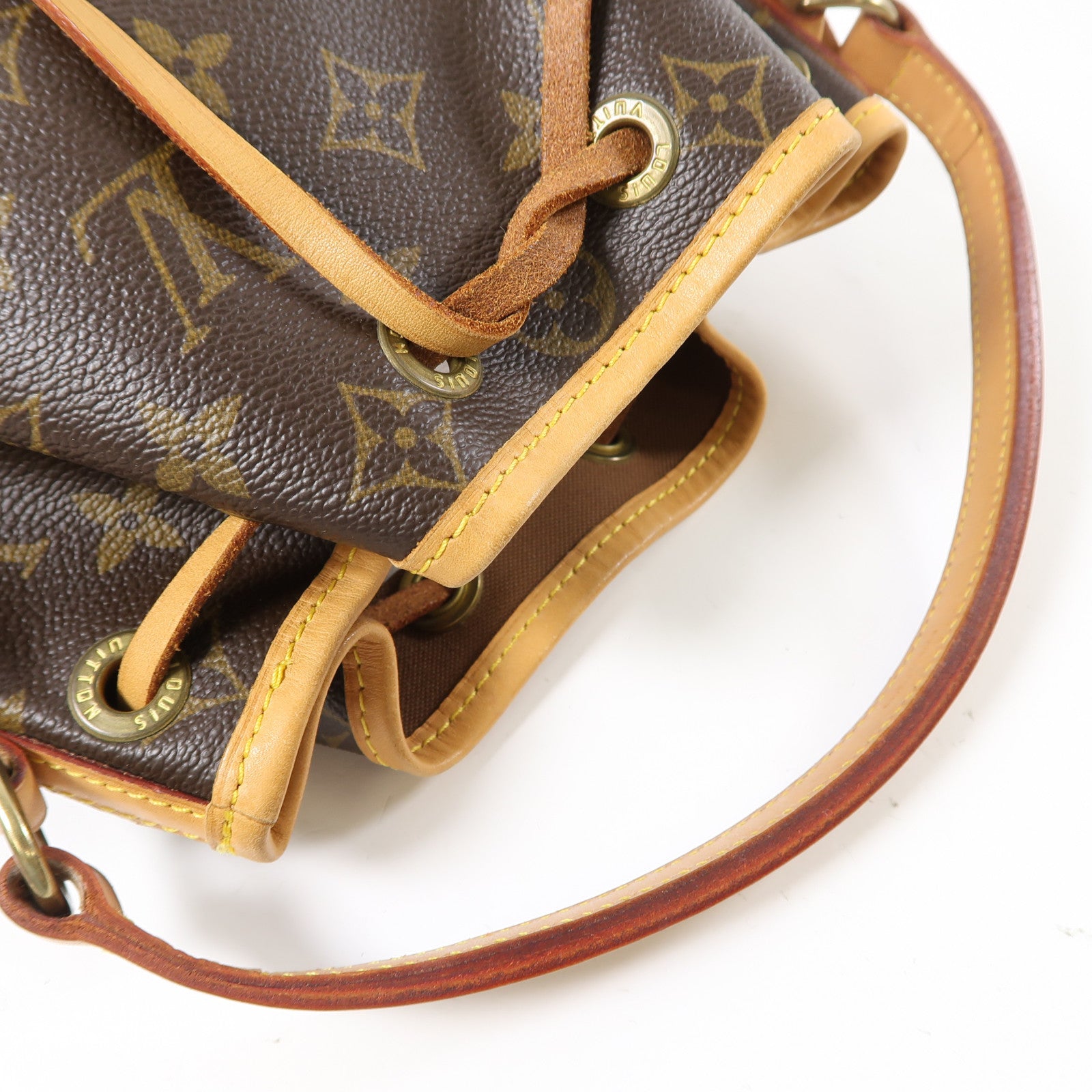 LOUIS VUITTON Monogram Noe金扣手挽袋啡色