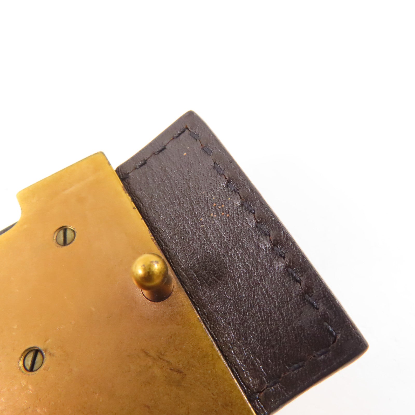 LOUIS VUITTON 牛皮皮革S.T. LV Initials皮帶