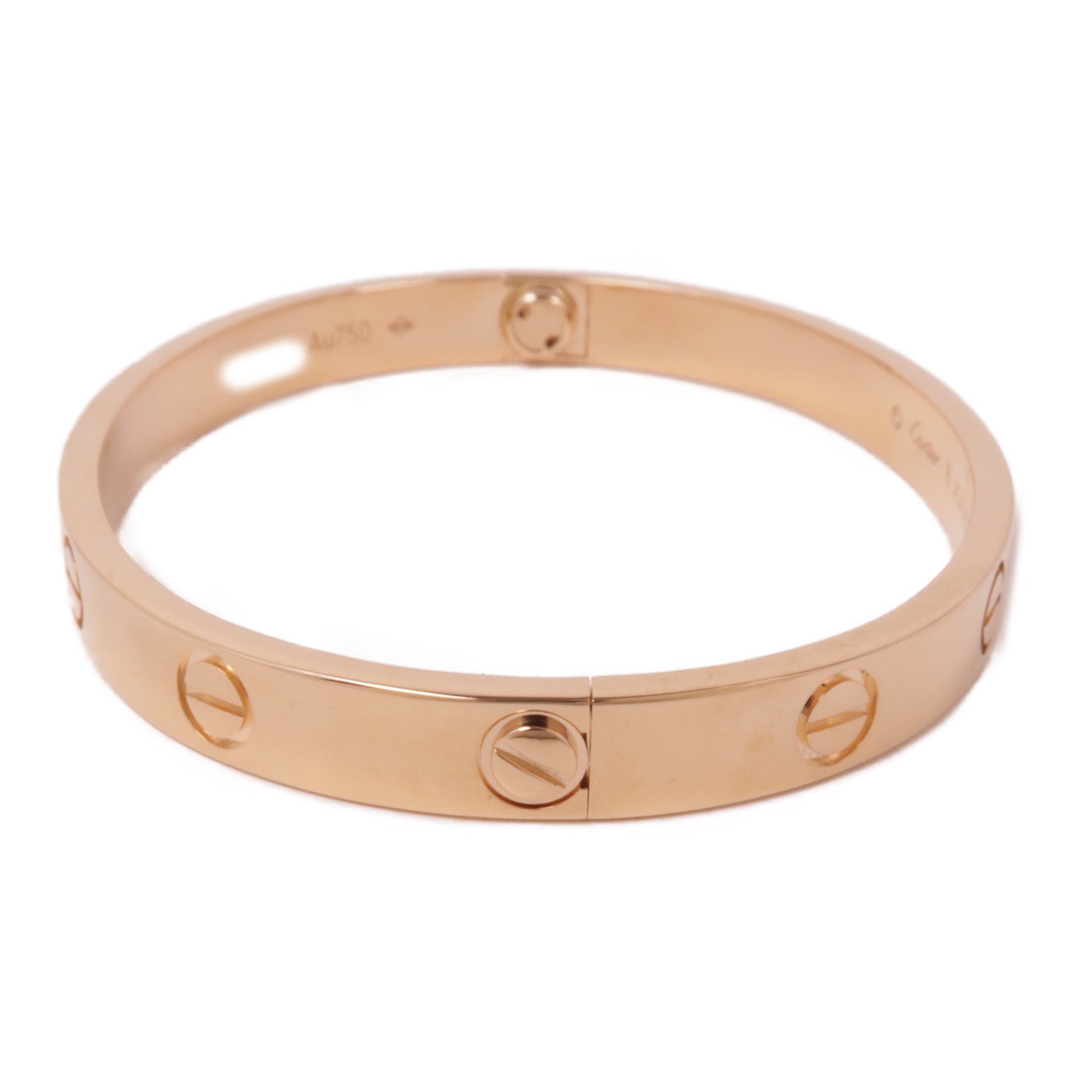 CARTIER 18K玫瑰金Love Bangle MM手鐲Cartier#16