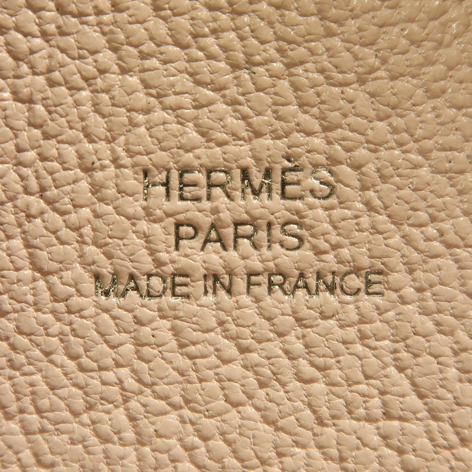 HERMES Chevre皮革Calvi Verso Card Holder銀扣卡片套Menthe綠色