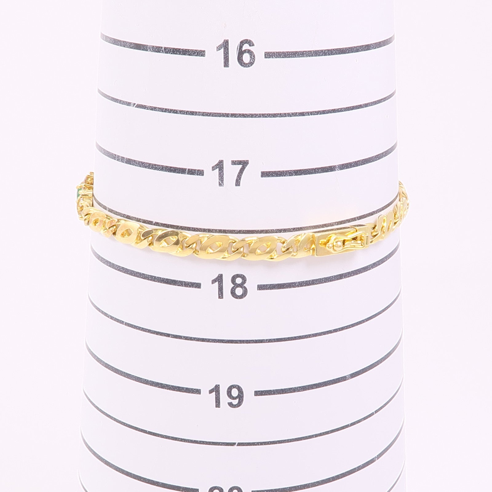 JEWELRY 18K黃金Emerald/Diamond Bracelet綠寶石/鑽石手鏈