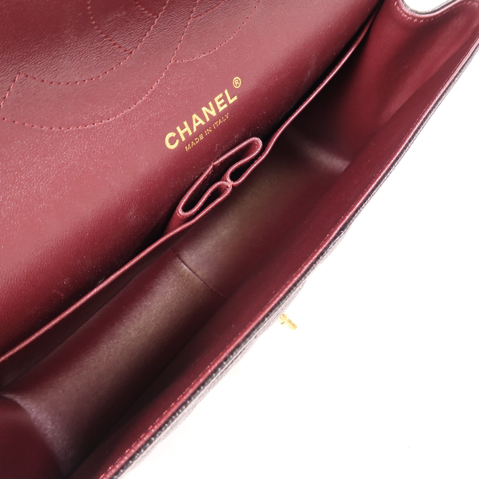 CHANEL 牛皮皮革Large Classic金扣鏈帶肩背袋