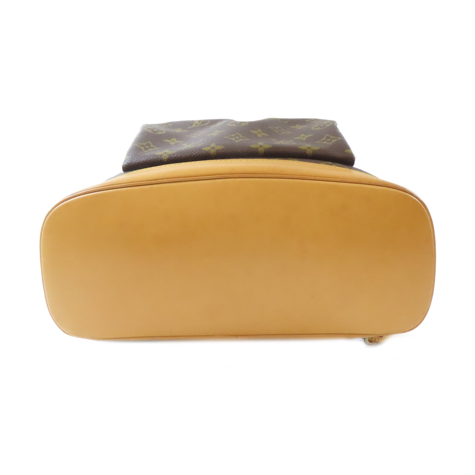 LOUIS VUITTON Monogram Montsouris GM金扣背包啡色