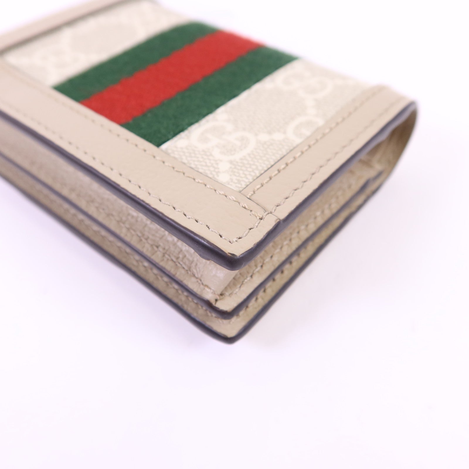GUCCI 塗層帆布Ophidia GG Card Case Wallet金扣錢包