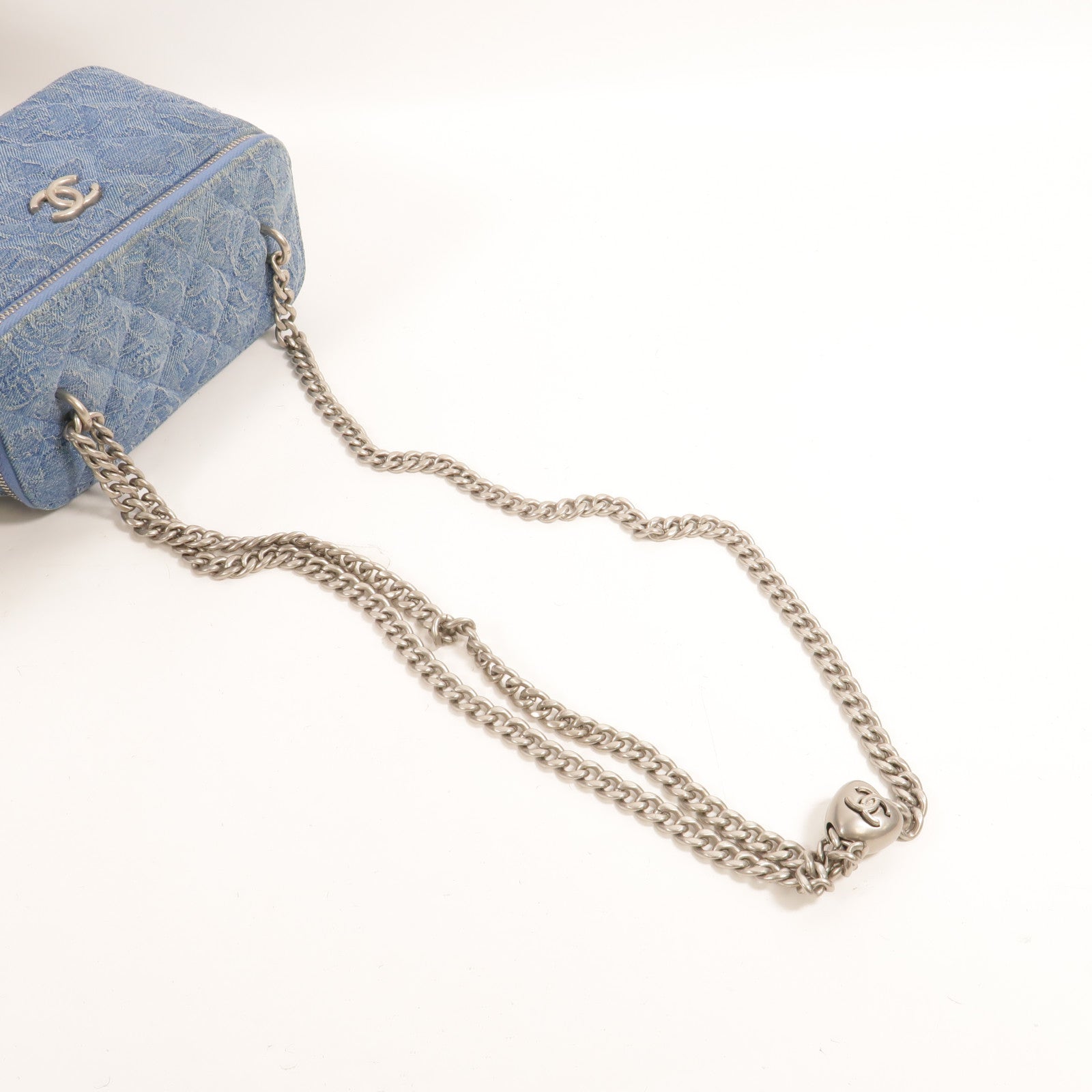 CHANEL Denim Sweetheart Crush Vanity Case肩背袋