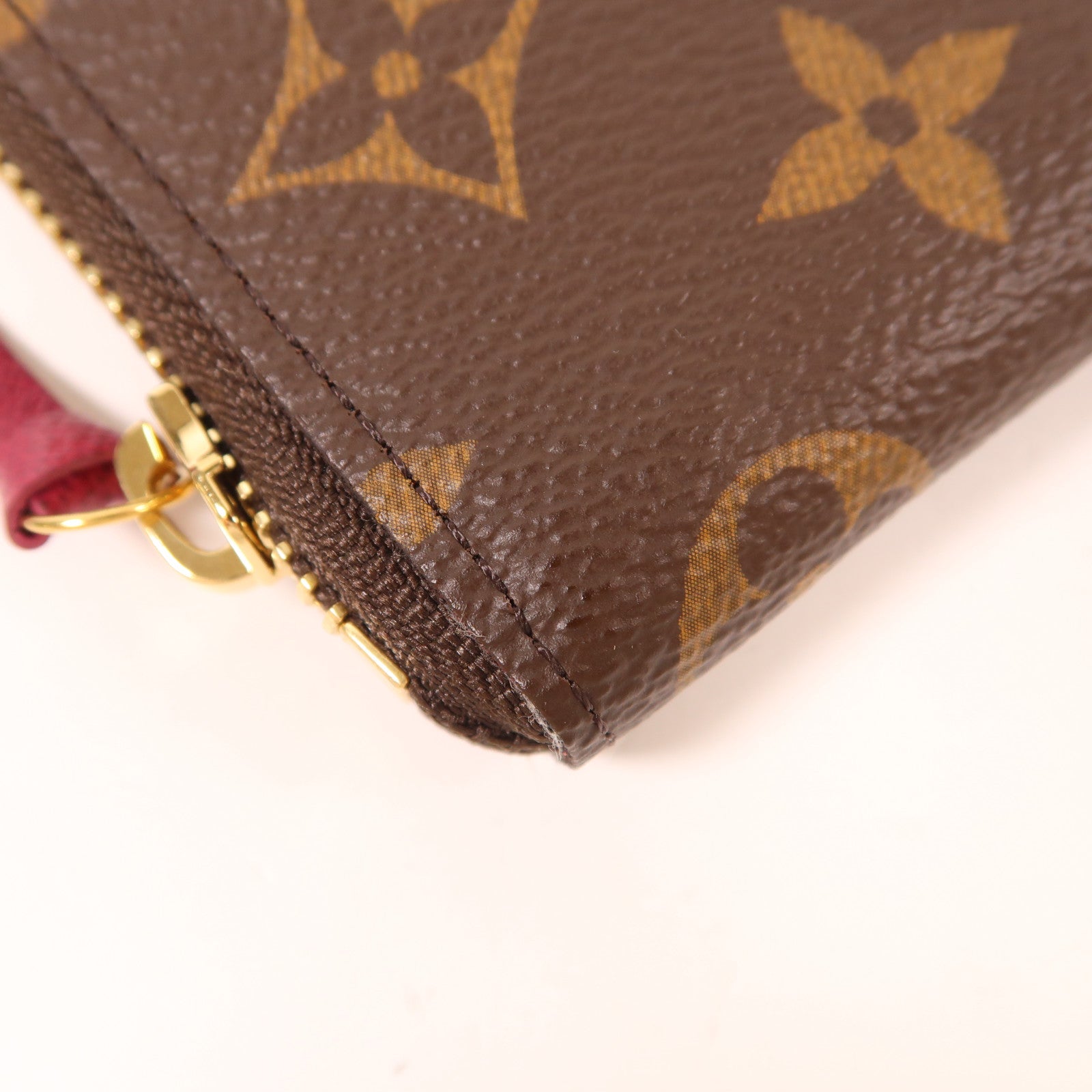 LOUIS VUITTON Monogram Clemence Wallet金扣長錢包棕色