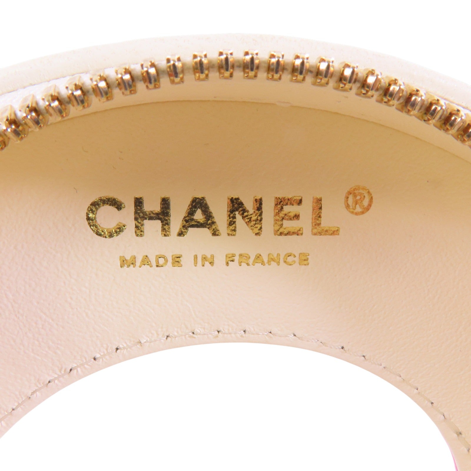 CHANEL 羊皮皮革Chain Shoulder金扣鏈帶肩背袋
