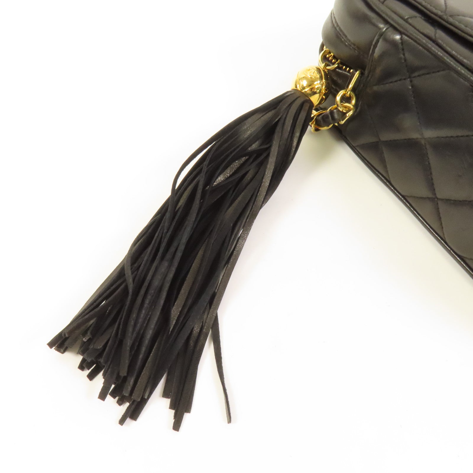 CHANEL 羊皮皮革Vintage Chain Shoulder Bag金扣鏈帶肩背袋