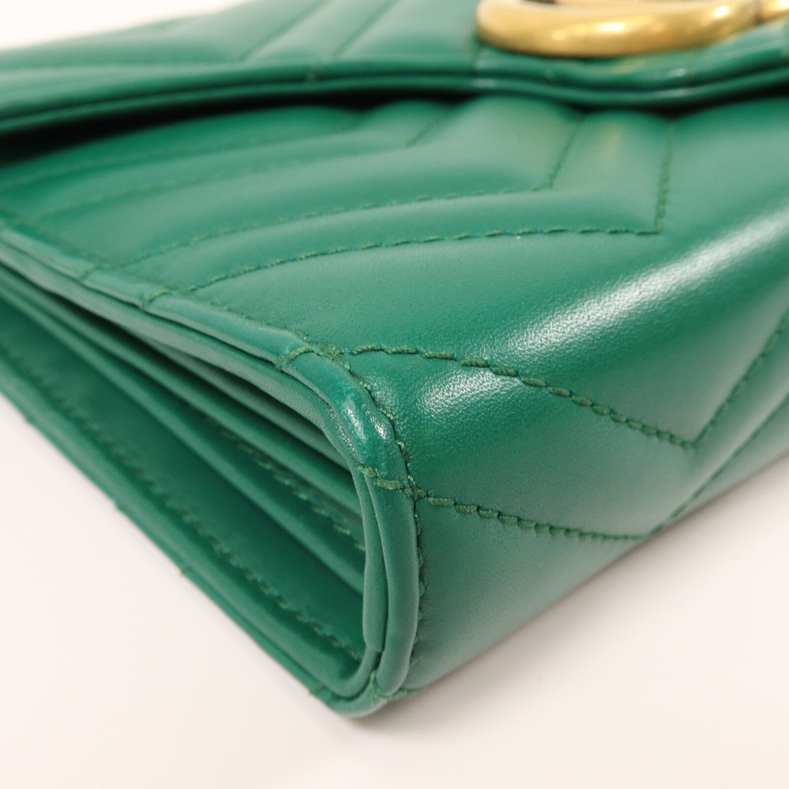GUCCI 牛皮皮革GG Marmont WOC Wallet On Chain鏈帶肩背袋