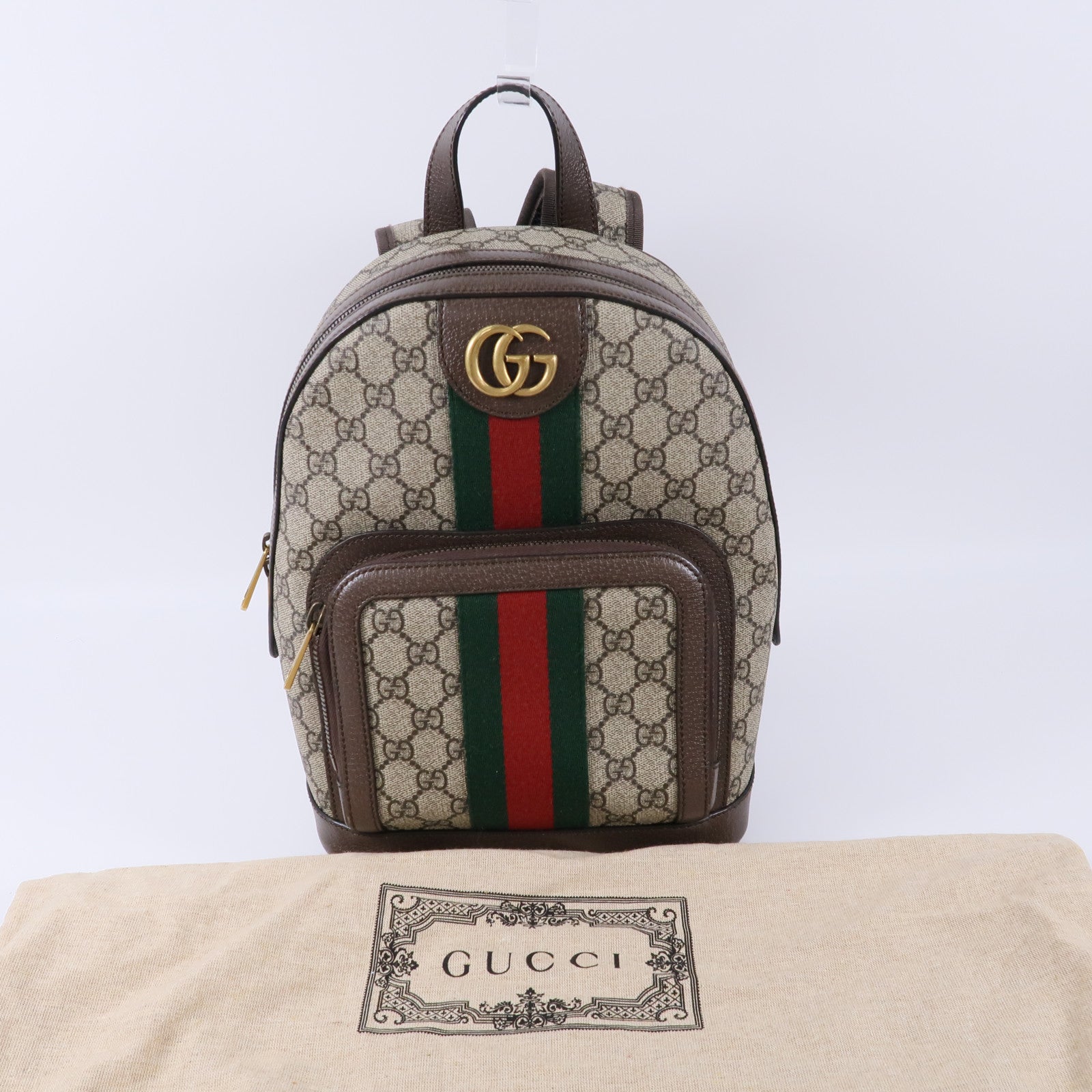 GUCCI 塗層帆布GG Supreme Backpack背包