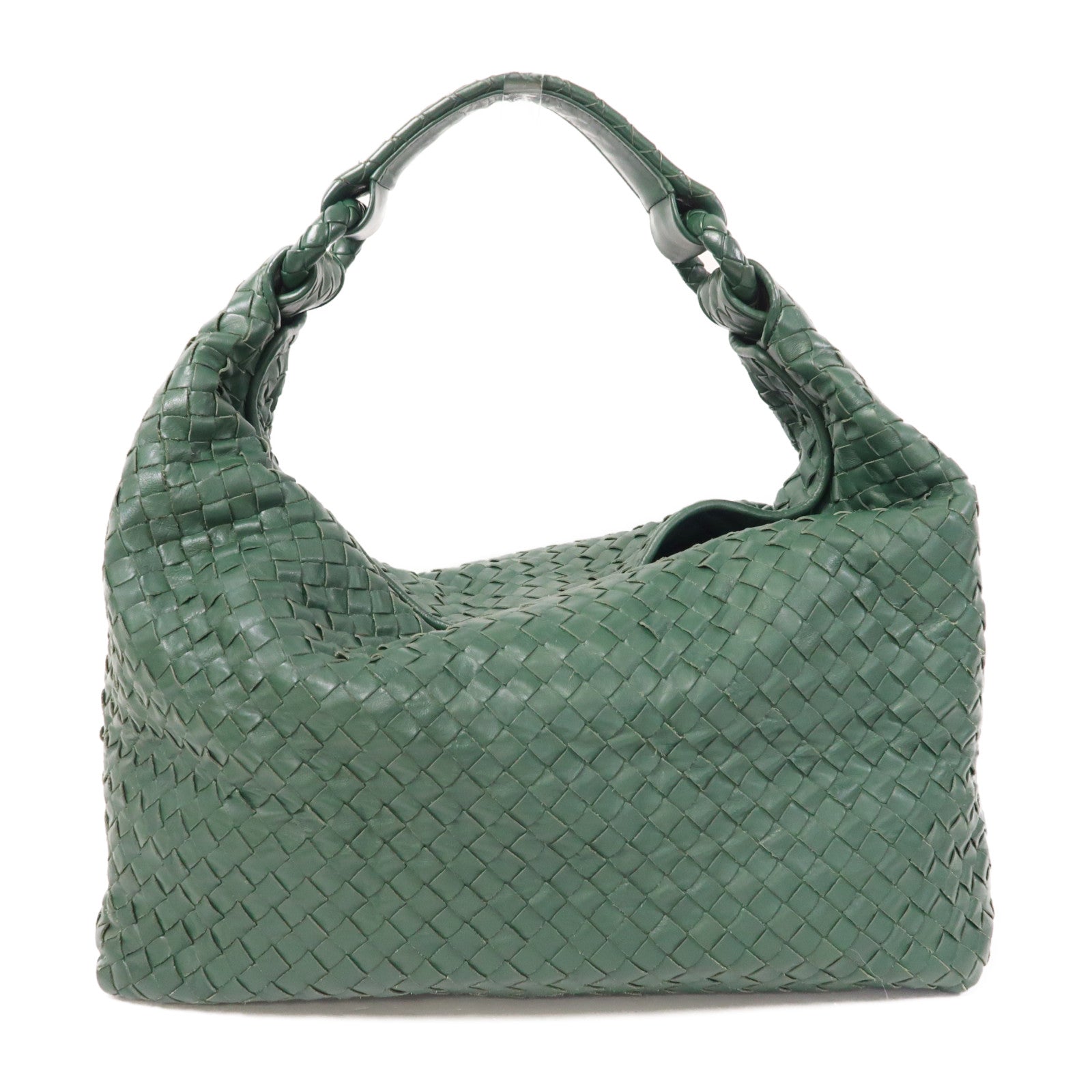 BOTTEGA VENETA 織紋皮革Shoulder Bag肩背袋綠色