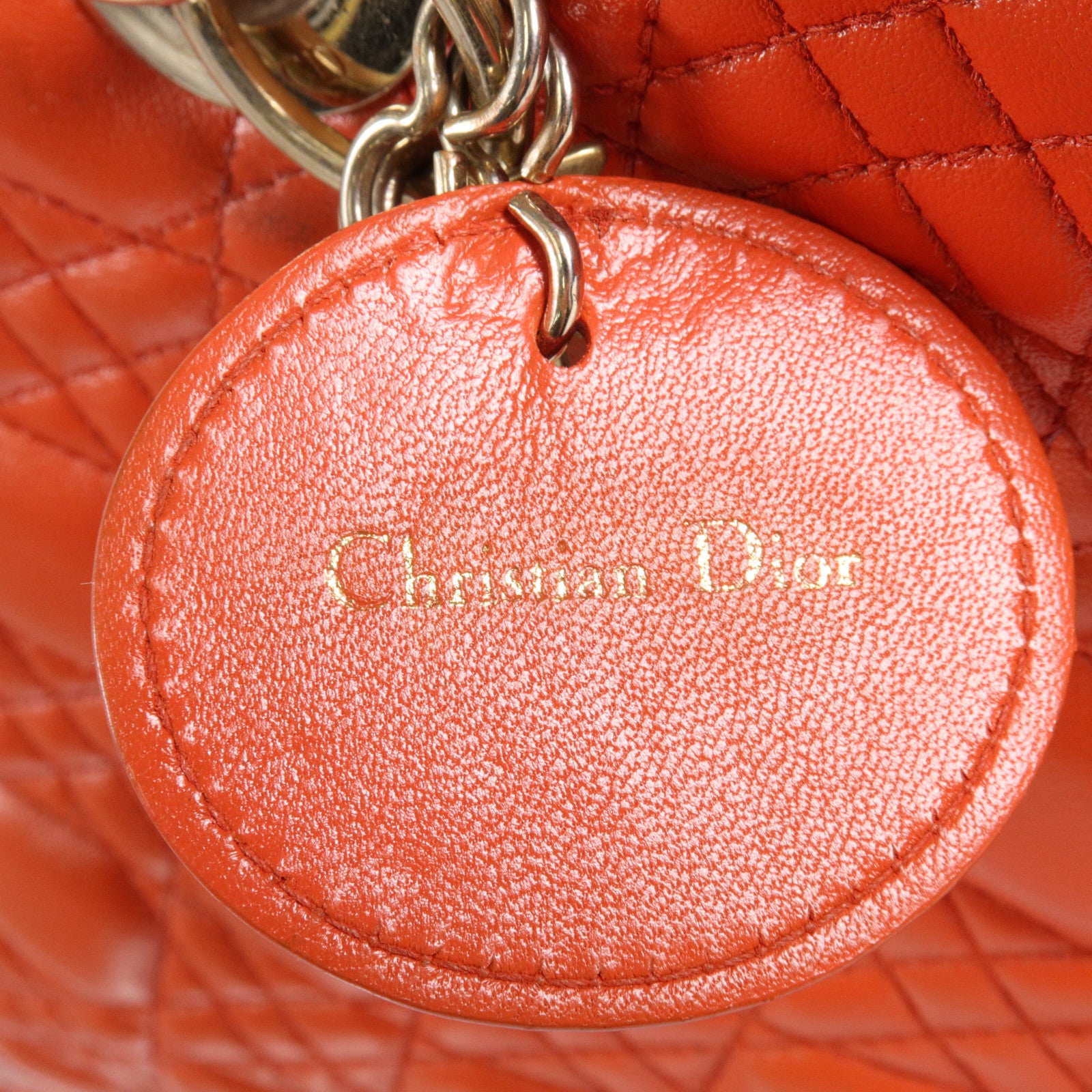 Dior 皮革Lady Dior Large手挽肩背兩用袋