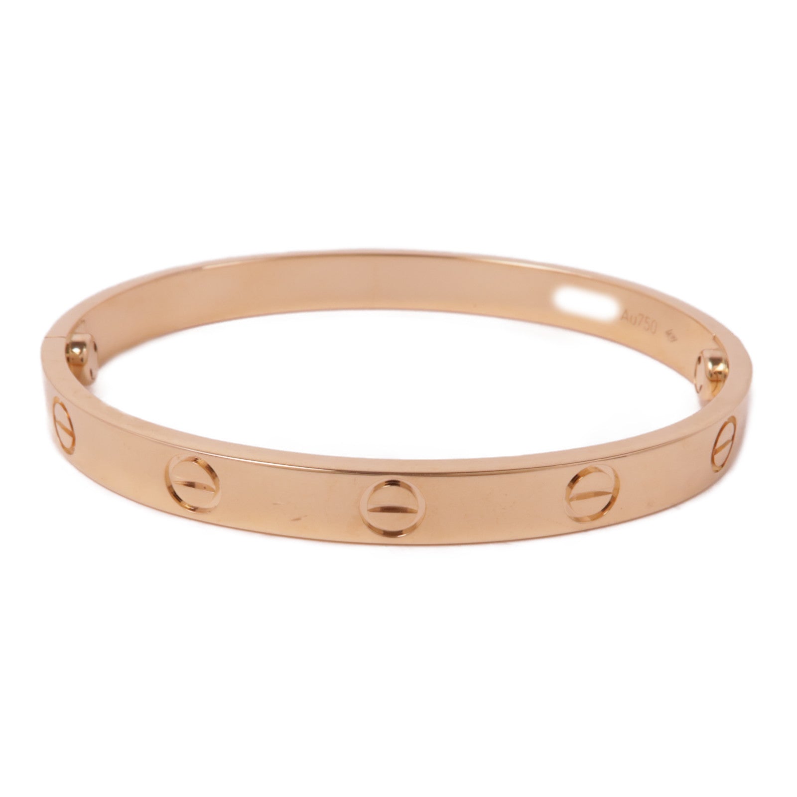 CARTIER 18K玫瑰金Love Bangle MM手鐲Cartier#16