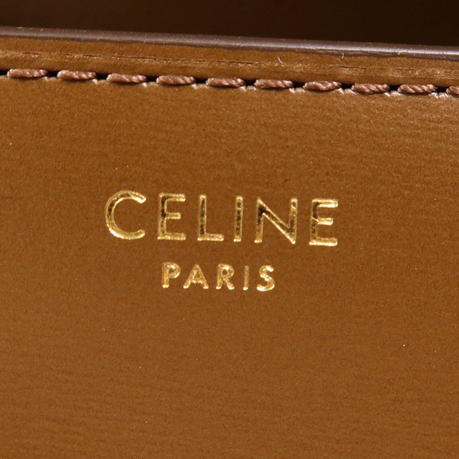 CELINE 牛皮皮革Mini Classic Box金扣肩背袋