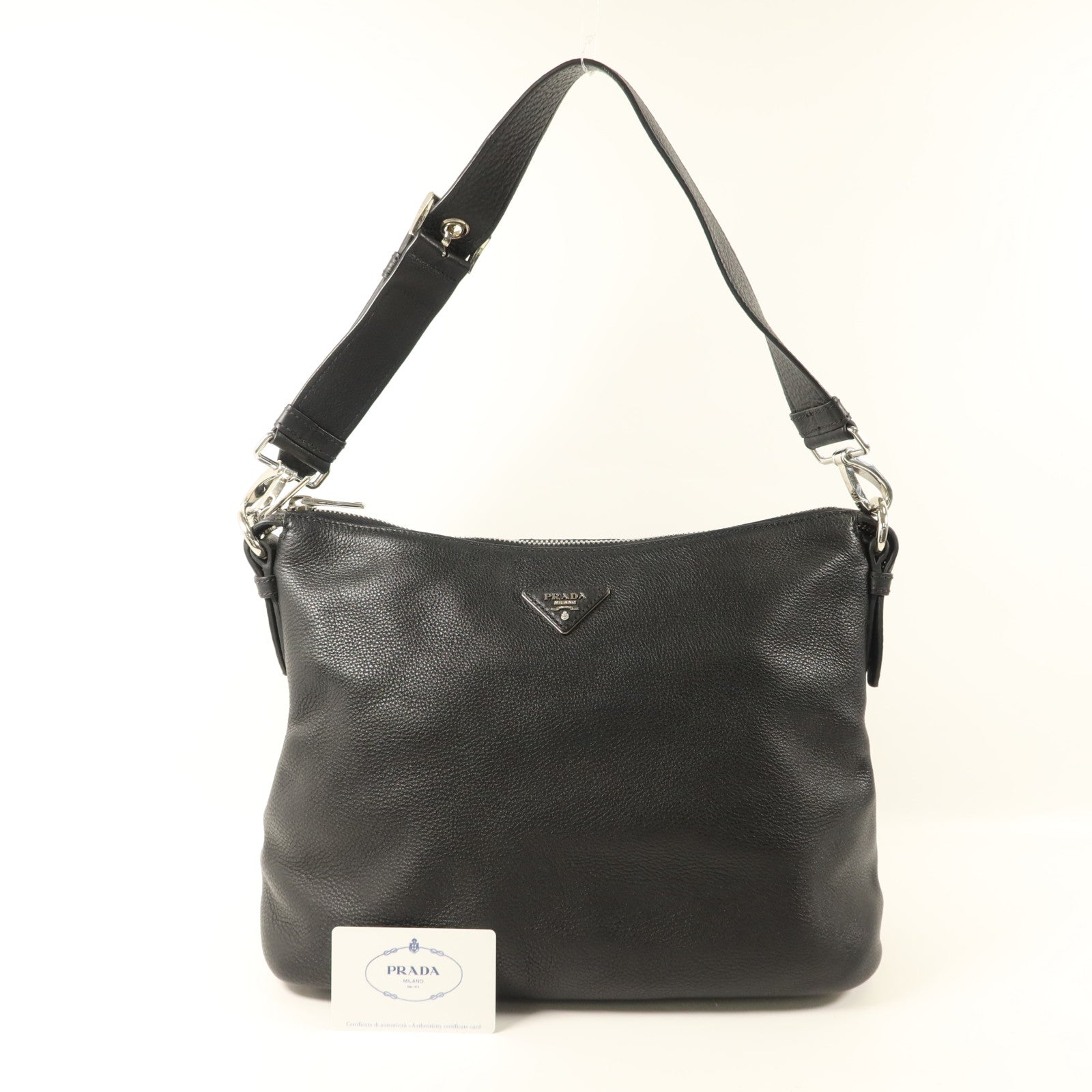 PRADA 牛皮皮革Hobo Bag肩背袋
