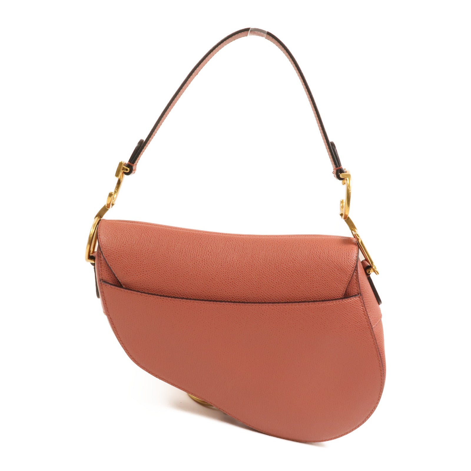 Dior 牛皮皮革Saddle Medium金扣肩背袋