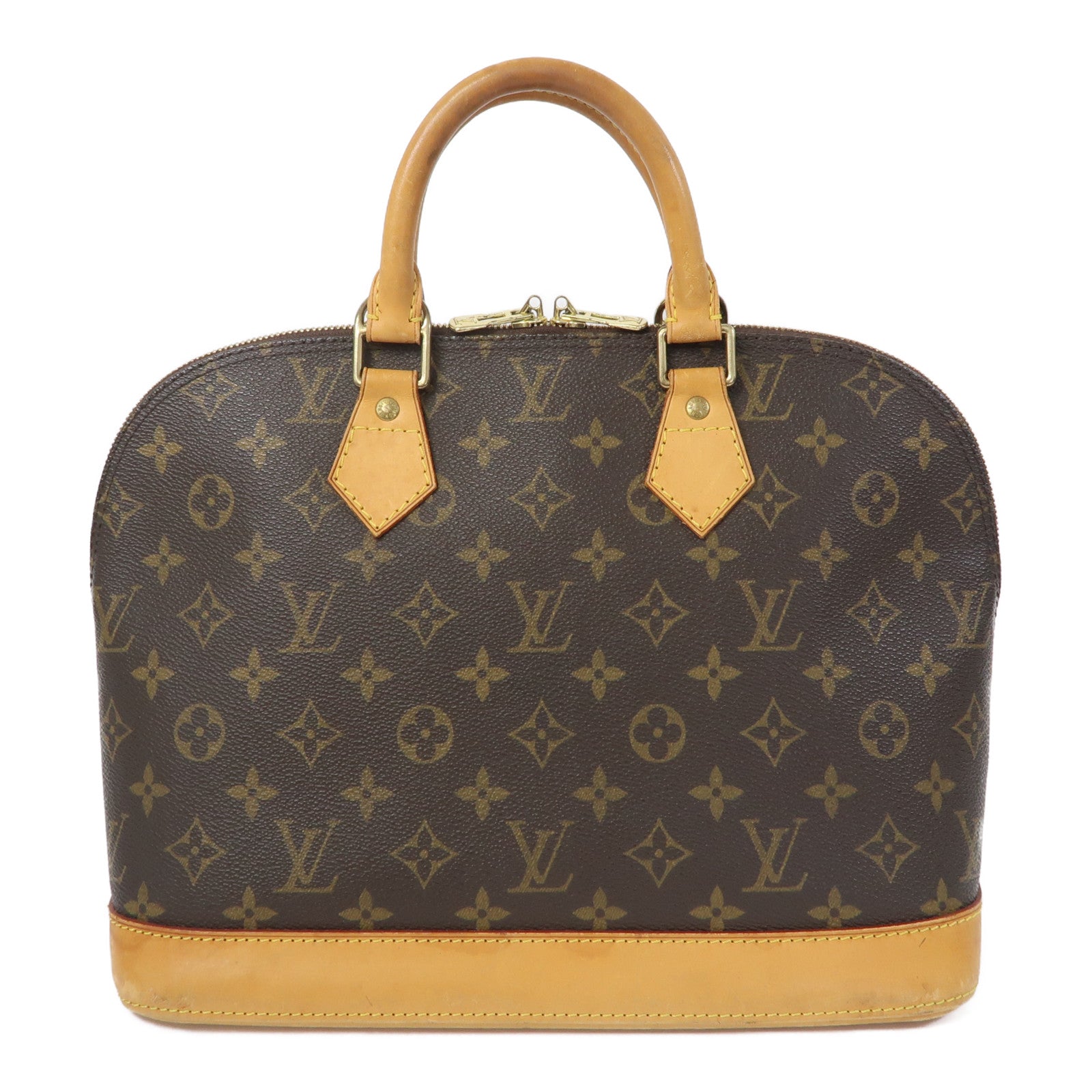 LOUIS VUITTON Monogram Alma PM金扣手挽袋啡色