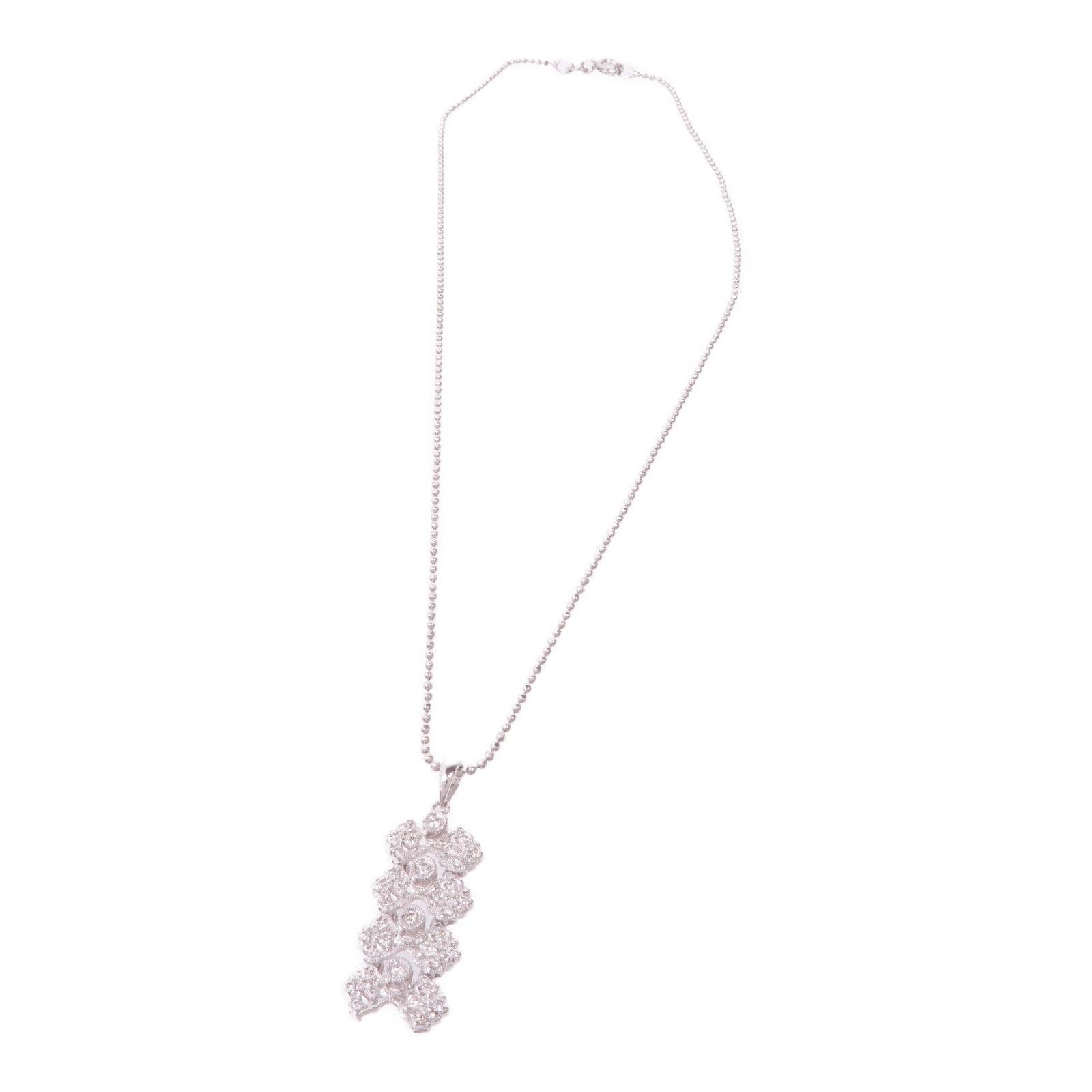 JEWELRY 【激減優惠】18K白金/925純銀Diamond Necklace鑽石項鍊