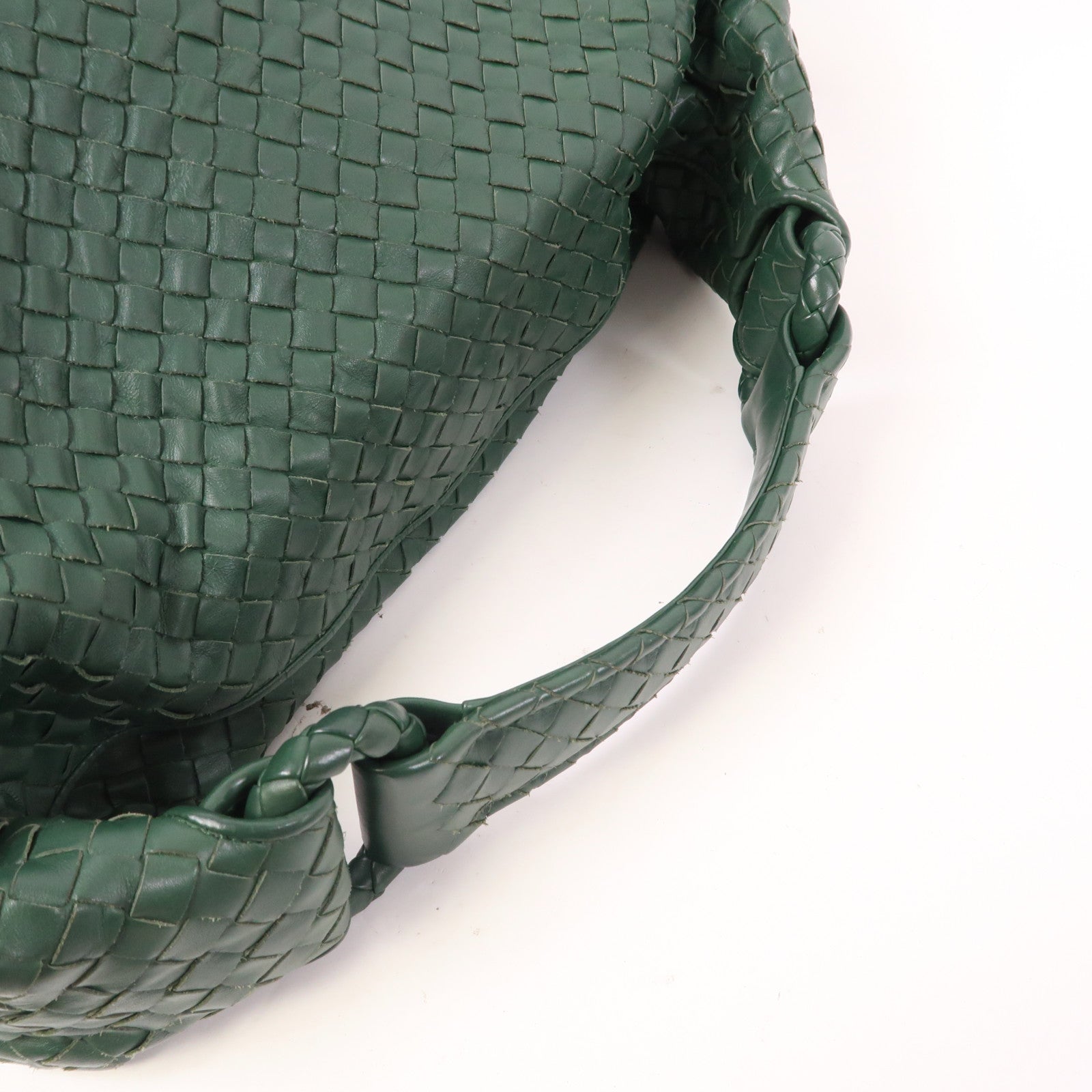 BOTTEGA VENETA 織紋皮革Shoulder Bag肩背袋綠色