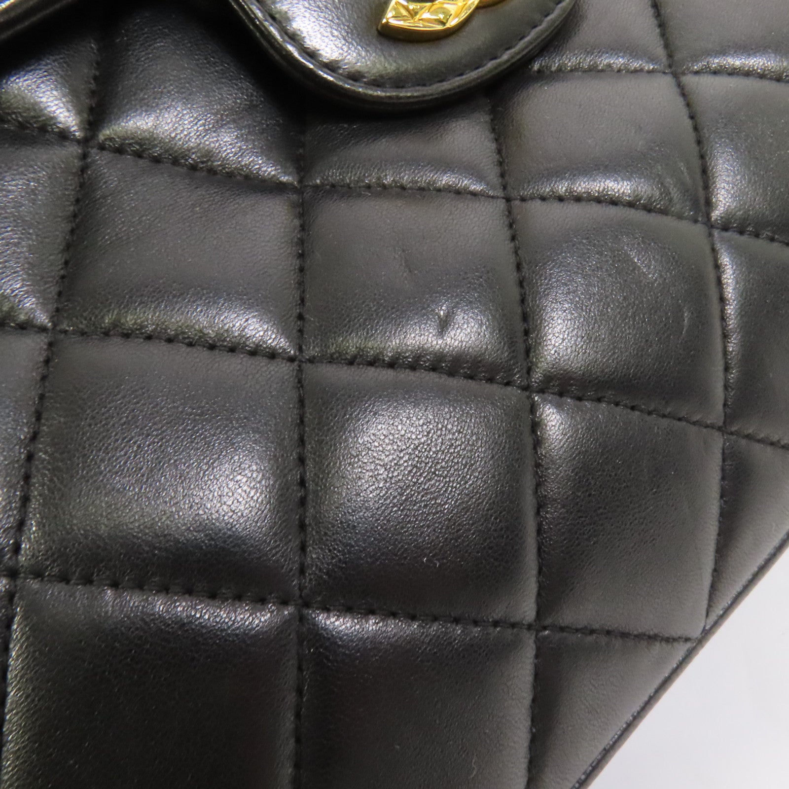 CHANEL 羊皮皮革Vintage Chain Shoulder Bag金扣鏈帶肩背袋