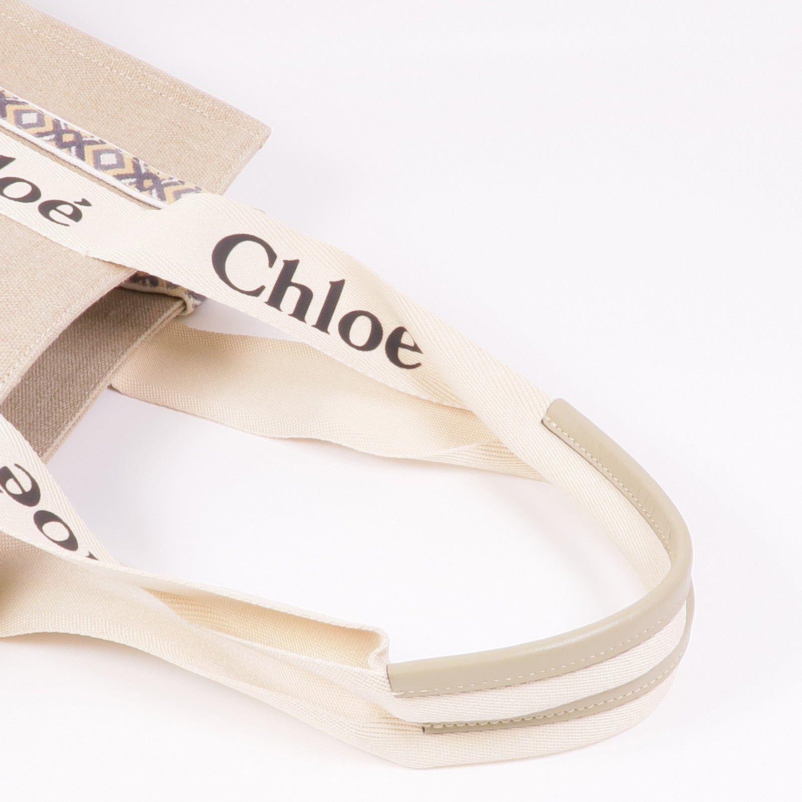 Chloe 帆布Woody Tote手挽袋