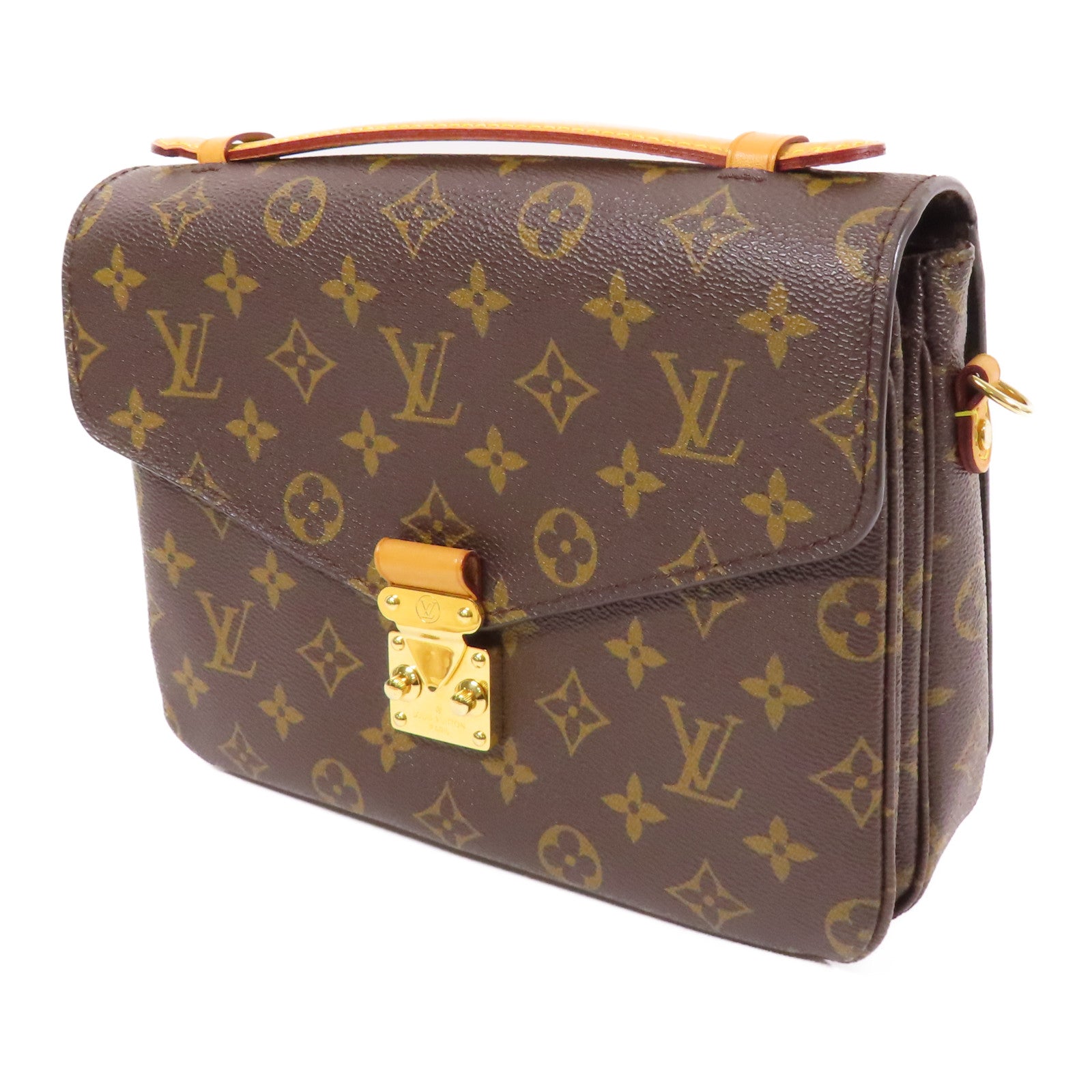 LOUIS VUITTON LV GHW Pochette Metis MM 2 Way Bag M44875 Monogram Brown